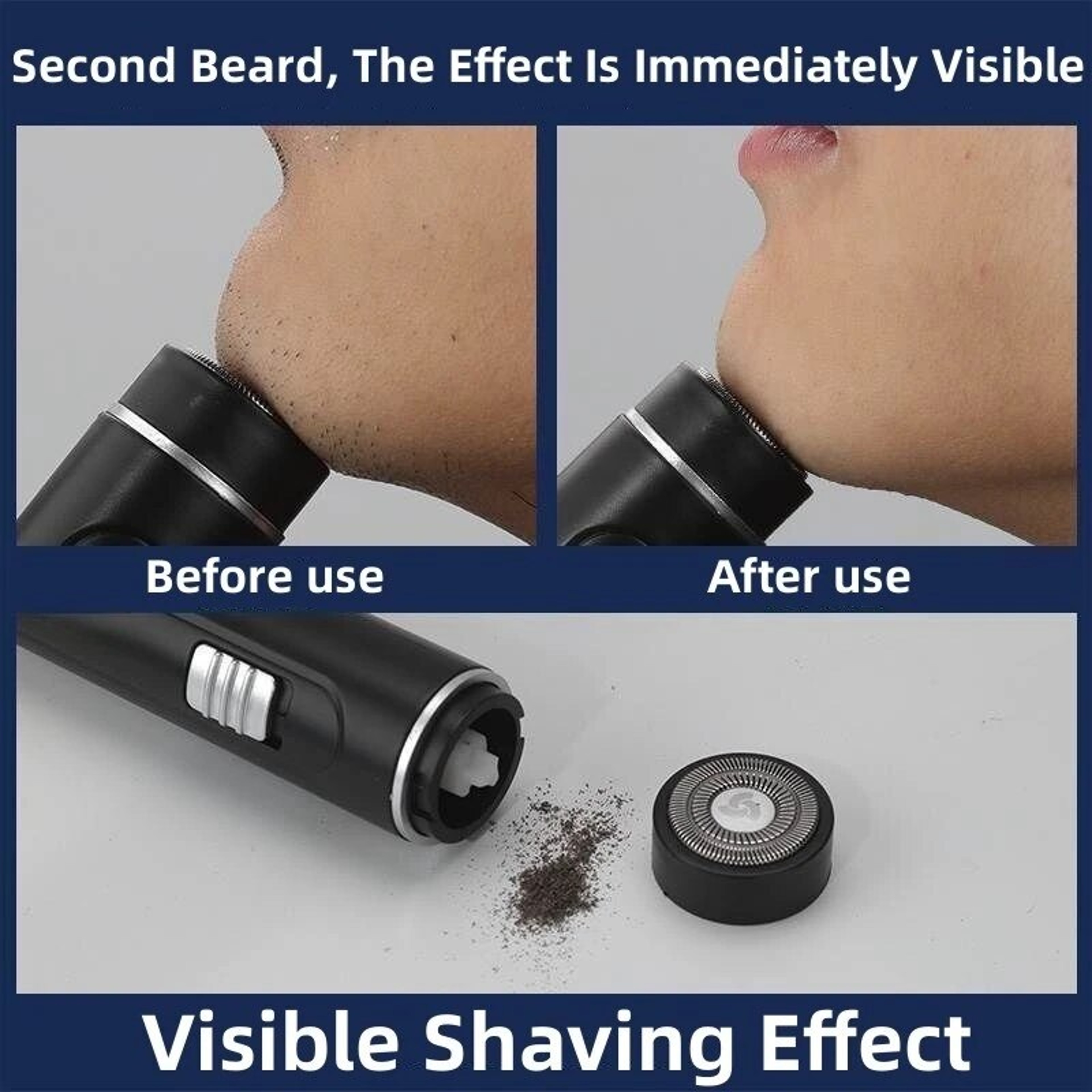 Mini Electric Razor For Men USB Rechargeable Wet Dry Portable Travel Shaver 5