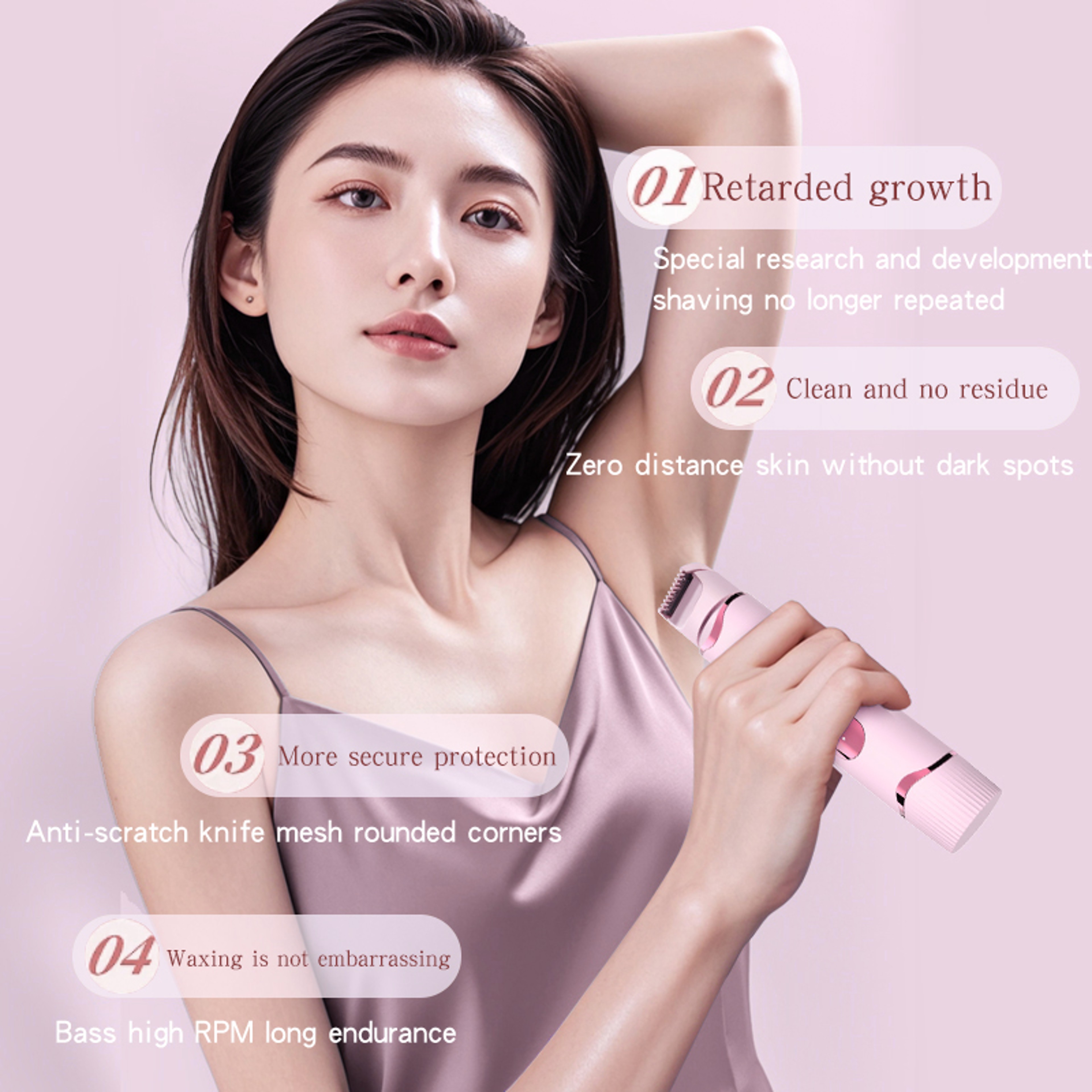 Women Electric Shaver & Bikini Trimmer for Face, Legs, Body and Sensitive Areas – view 3