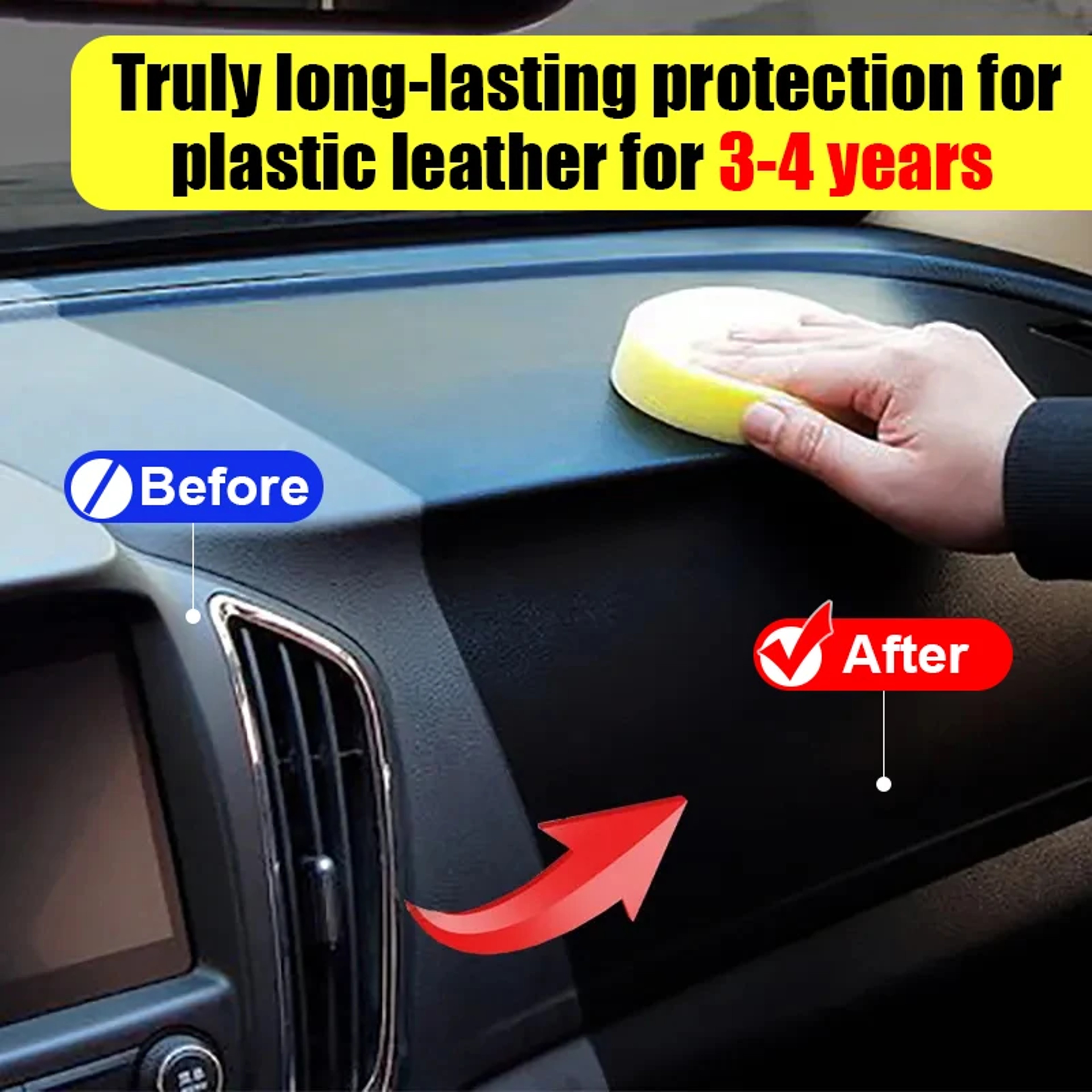 Back To Black Car Plastic Restorer  Plastic Trim Coating For Interior And Exterior Surfaces 3