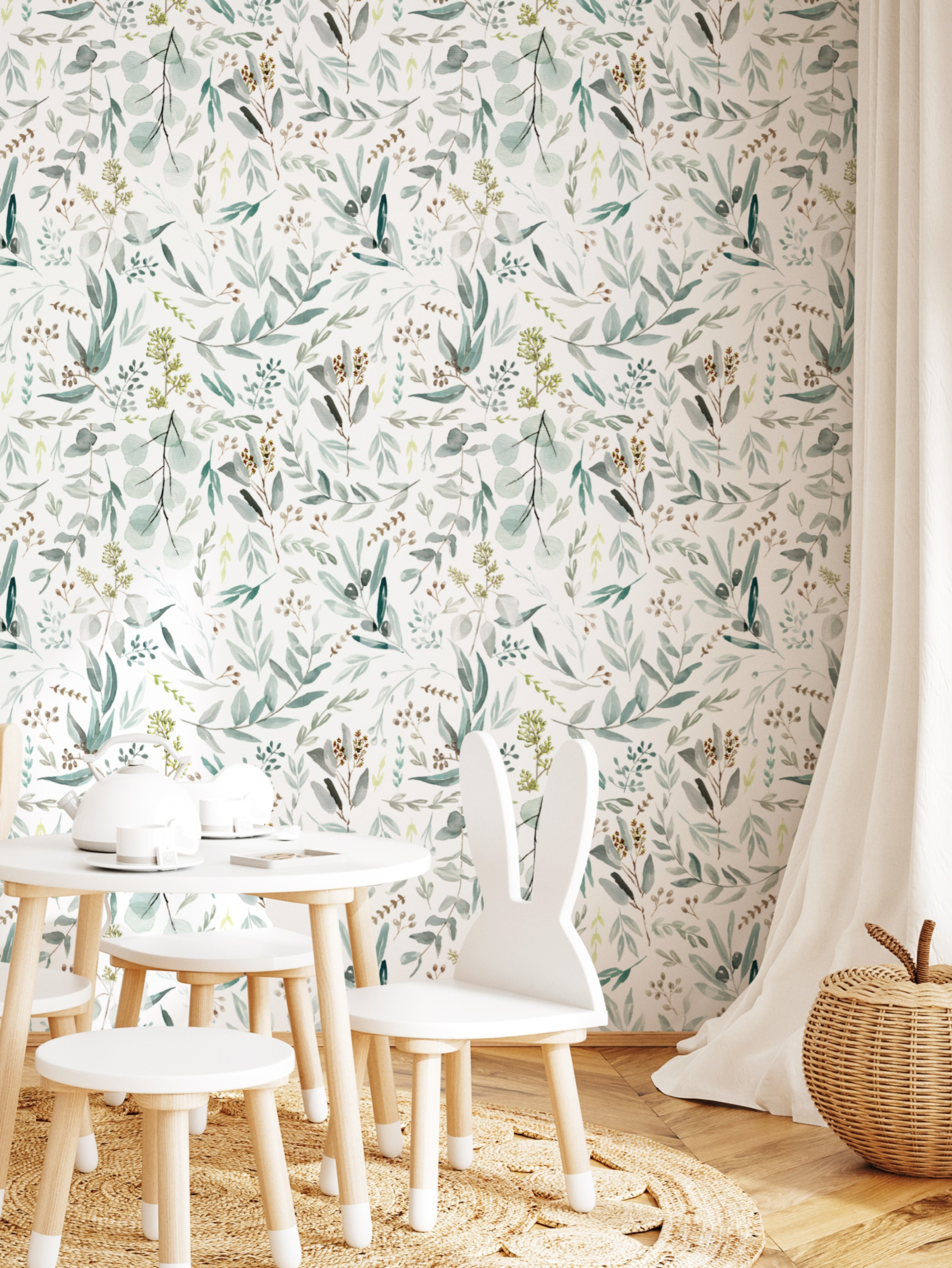 Leaf Pattern Peel and Stick Wallpaper Roll for Stylish Self Adhesive Home Wall Decor – view 2