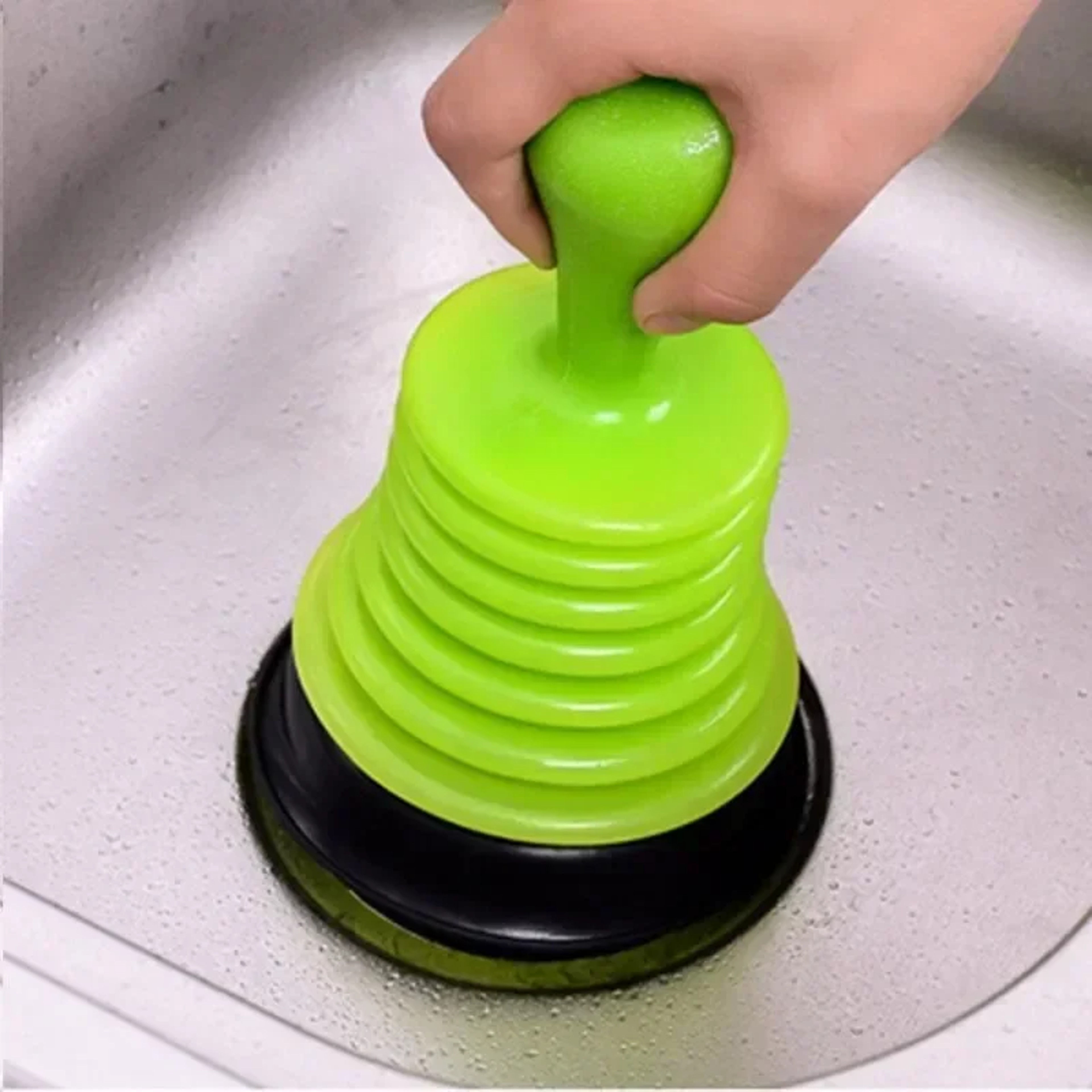 Heavy Duty Toilet Plunger and Drain Unclogger for Sink, Bathroom & Kitchen Clogs – view 1