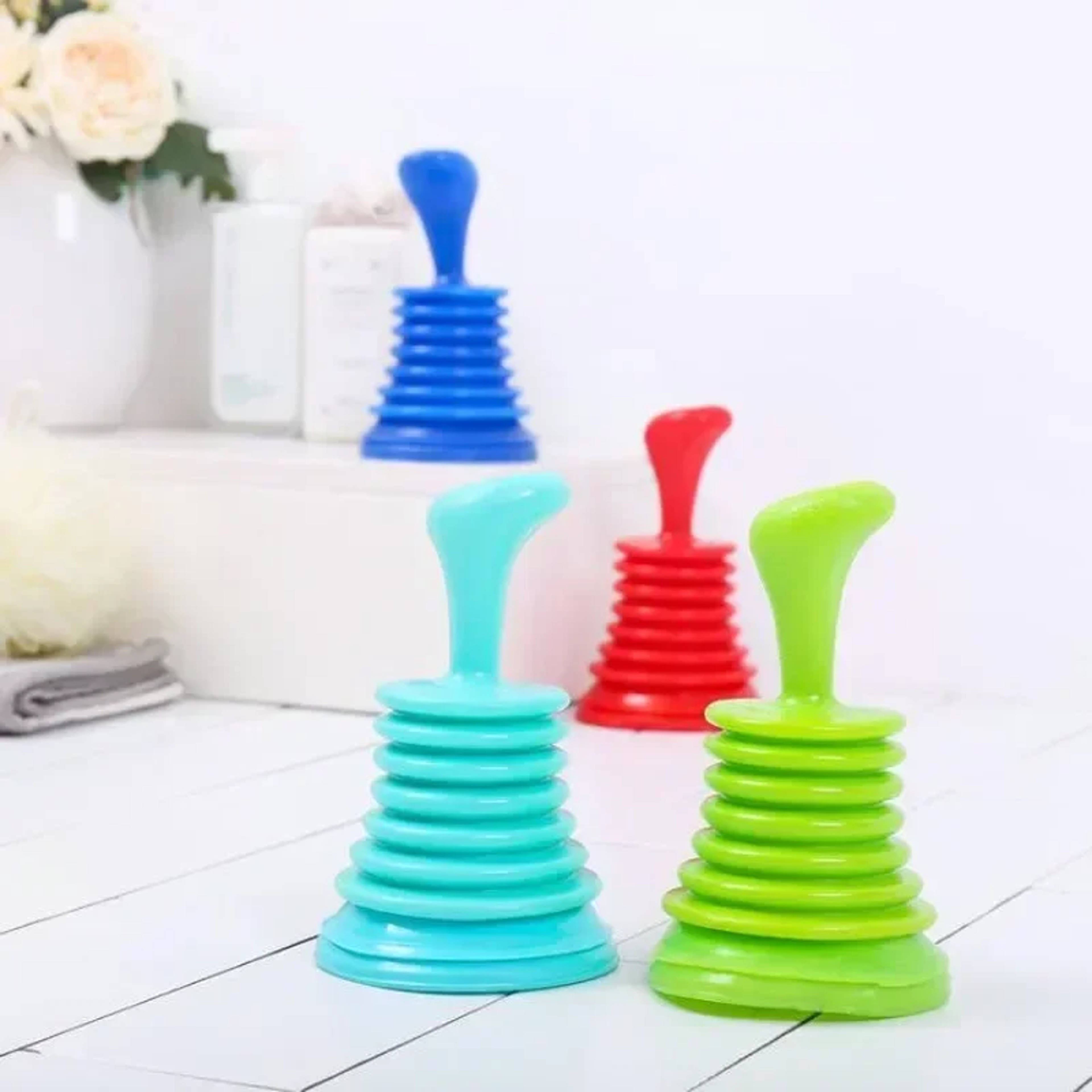 Heavy Duty Toilet Plunger and Drain Unclogger for Sink, Bathroom & Kitchen Clogs – view 2