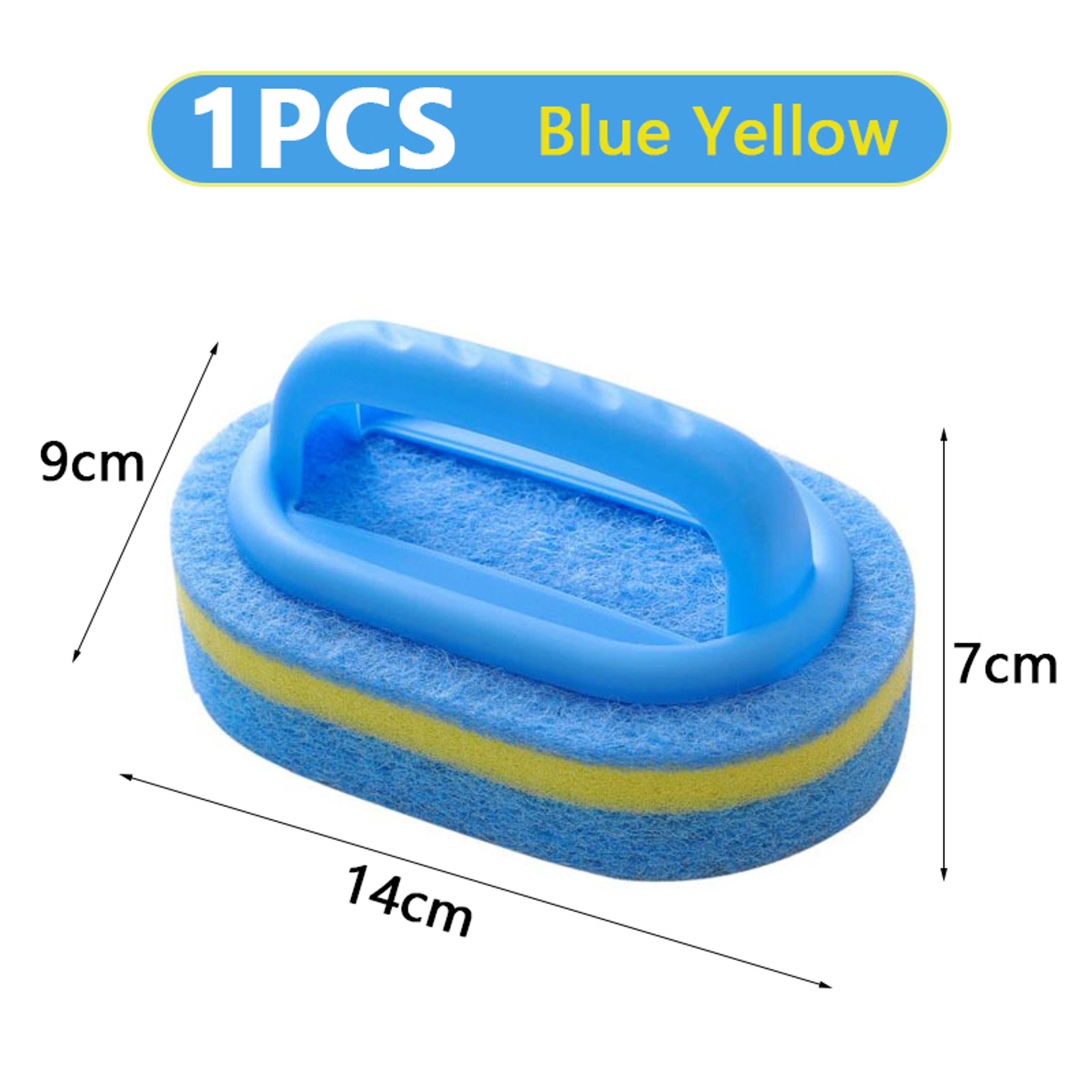 Ergonomic Dish Scrub Brush with Sponge Handle for Kitchen & Bathroom Cleaning – view 7