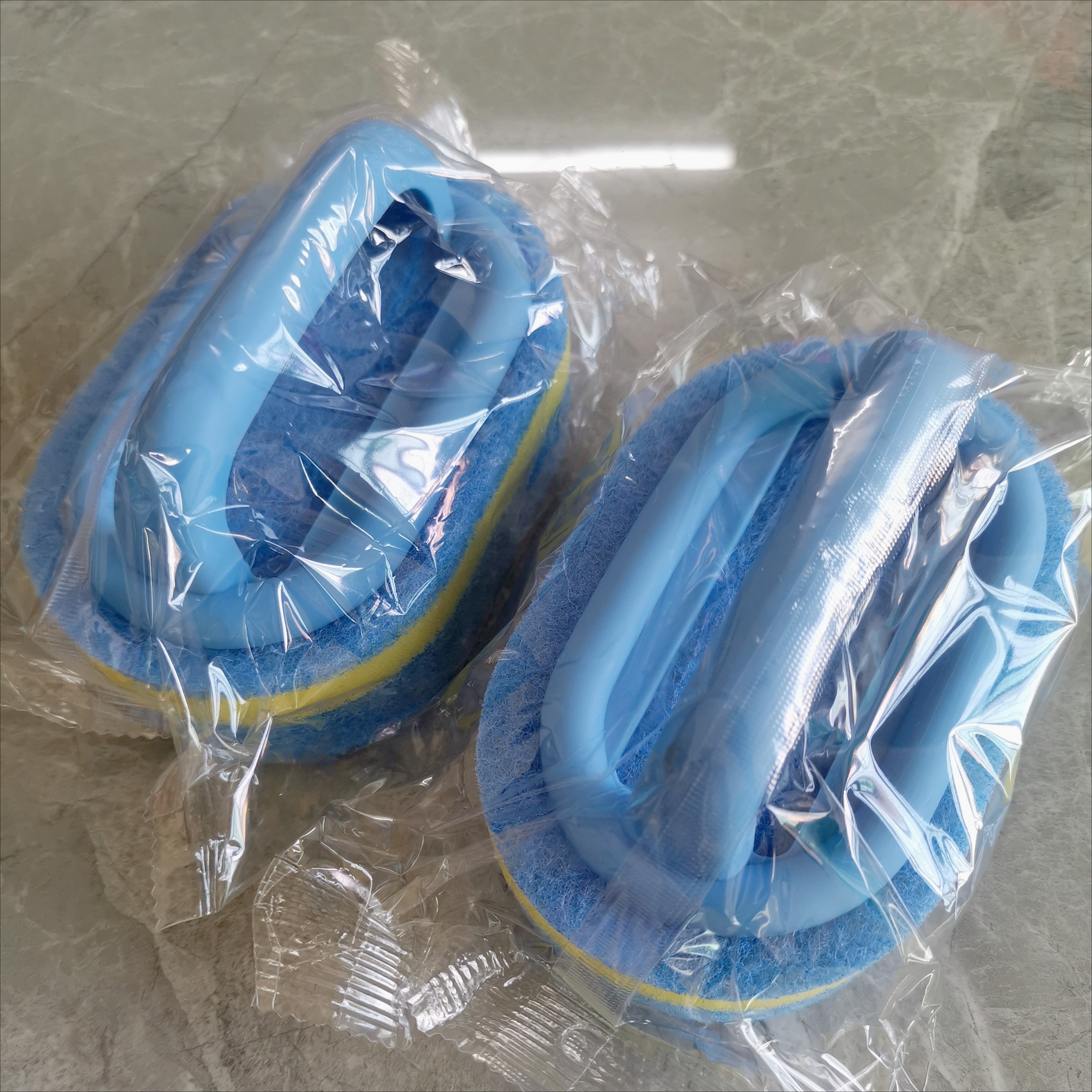 Magic Cleaning Sponge Brush With Handle For Kitchen Bathroom Glass  Window Track Cleaning 6