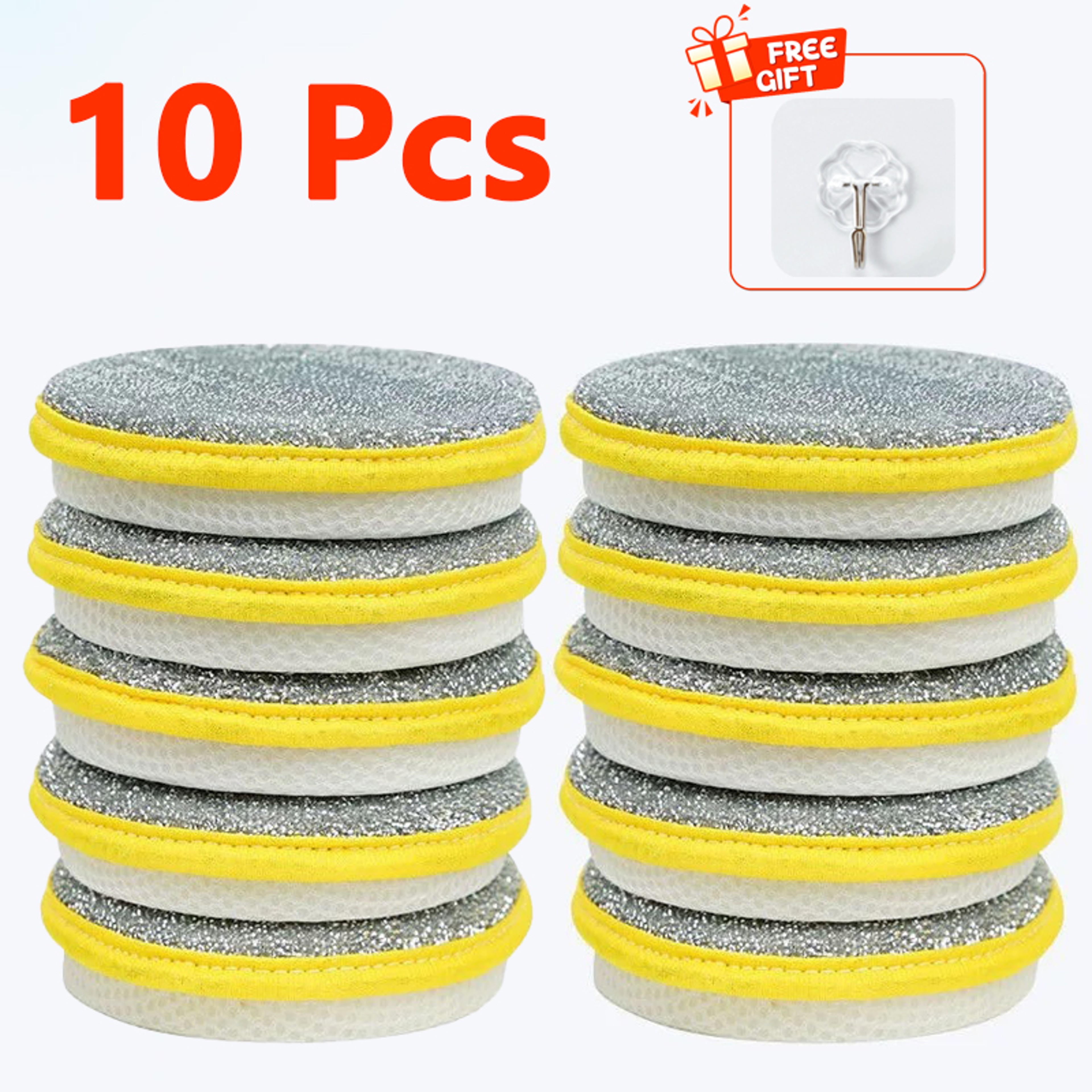 Reusable Dishwashing Sponge Double Sided Kitchen Cleaning Scrubber for Dishes & Cookware – view 7