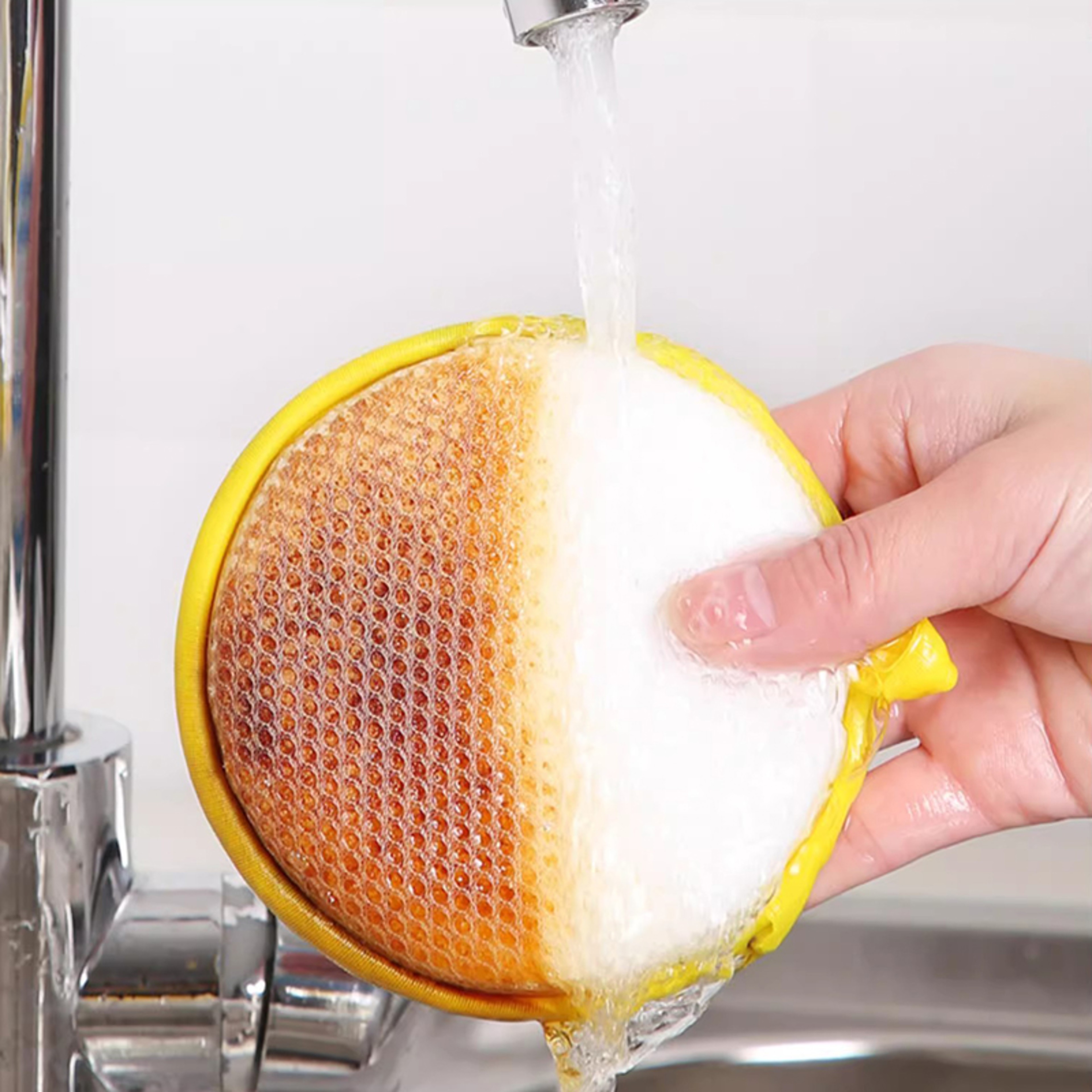 Reusable Dishwashing Sponge Double Sided Kitchen Cleaning Scrubber for Dishes & Cookware – view 6