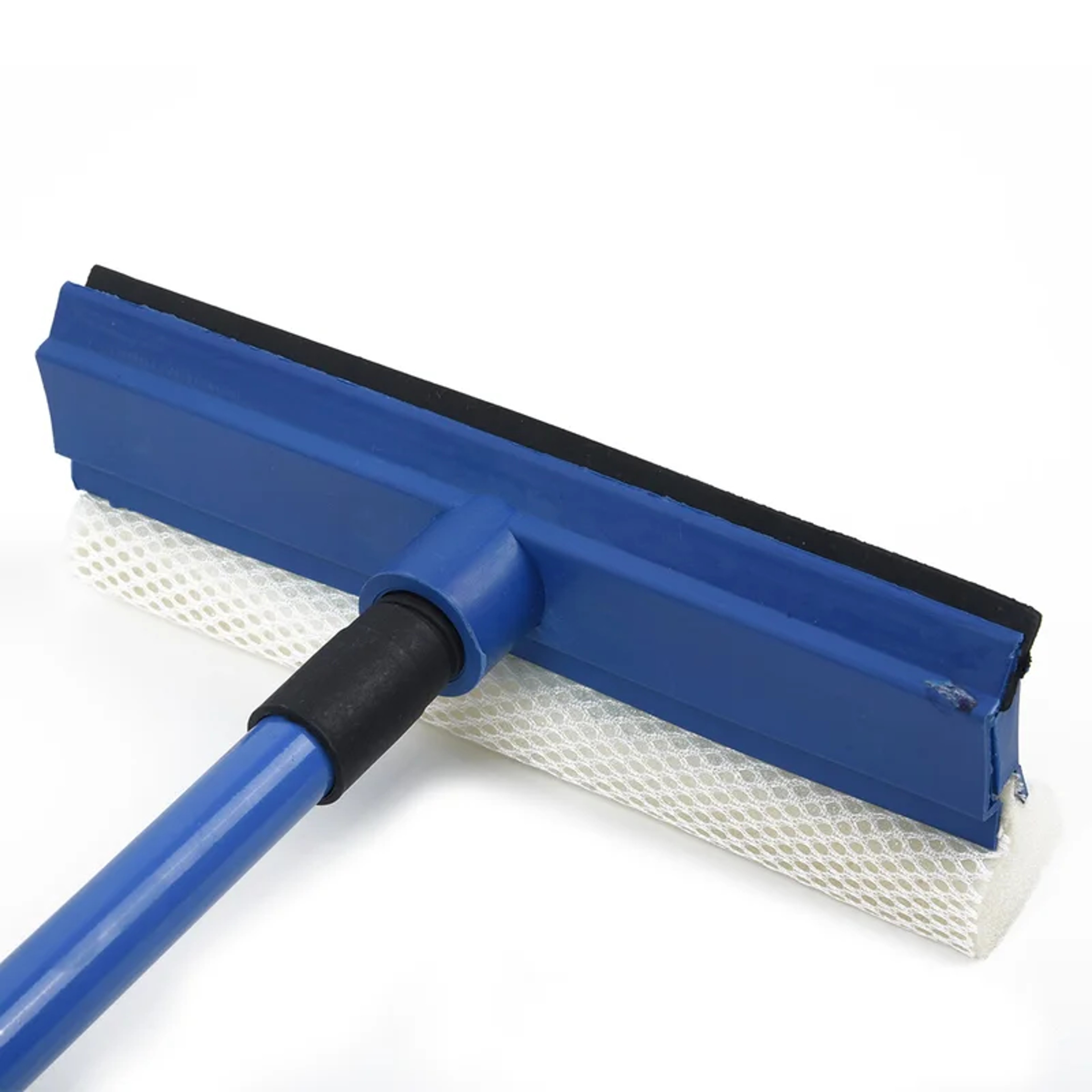 Telescopic Window Cleaner With Window Squeegee  Sponge Brush 0