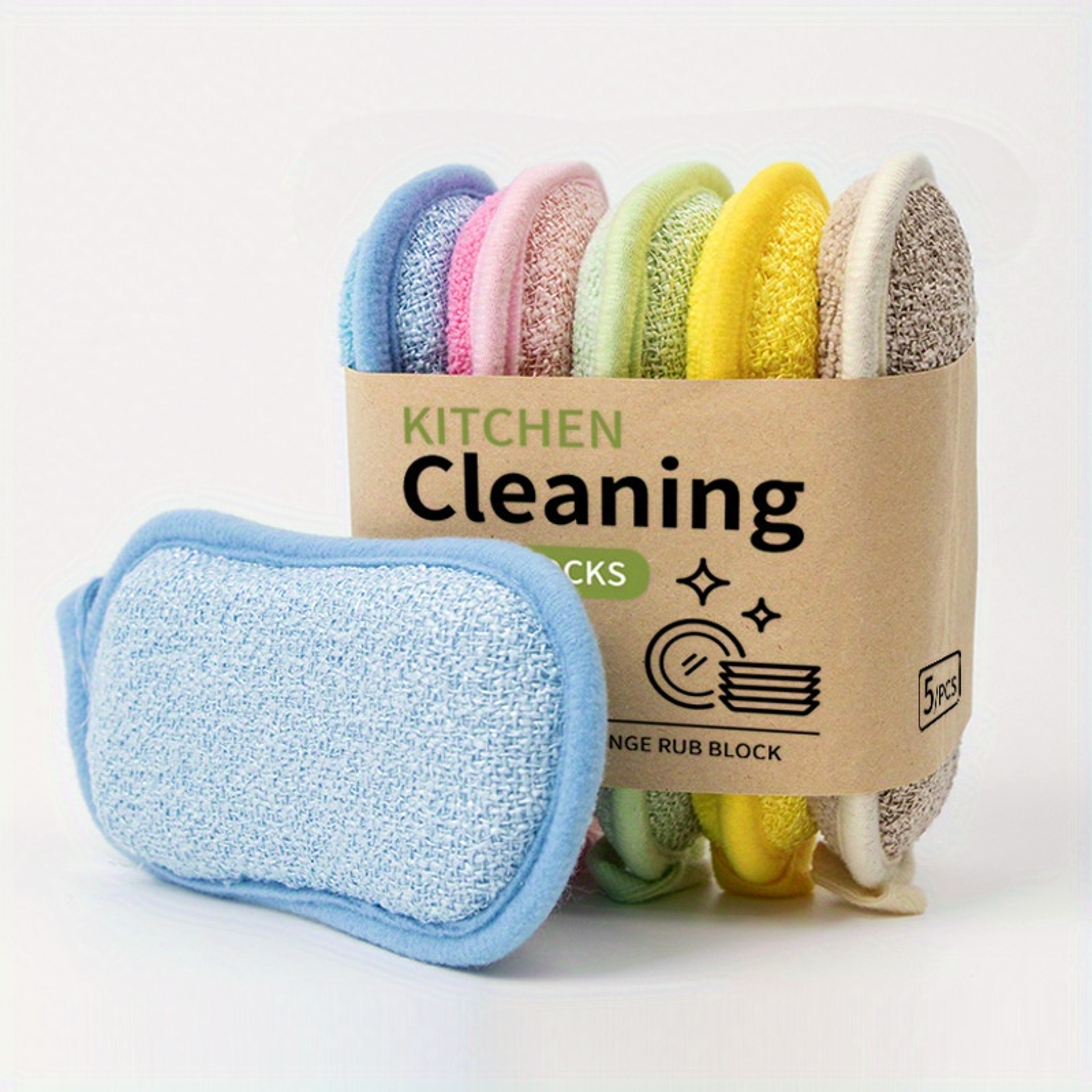 Reusable Sponge Kitchen Cleaning Sponge for Dishes, Bathroom & Multi Surface Scrubbing – view 1