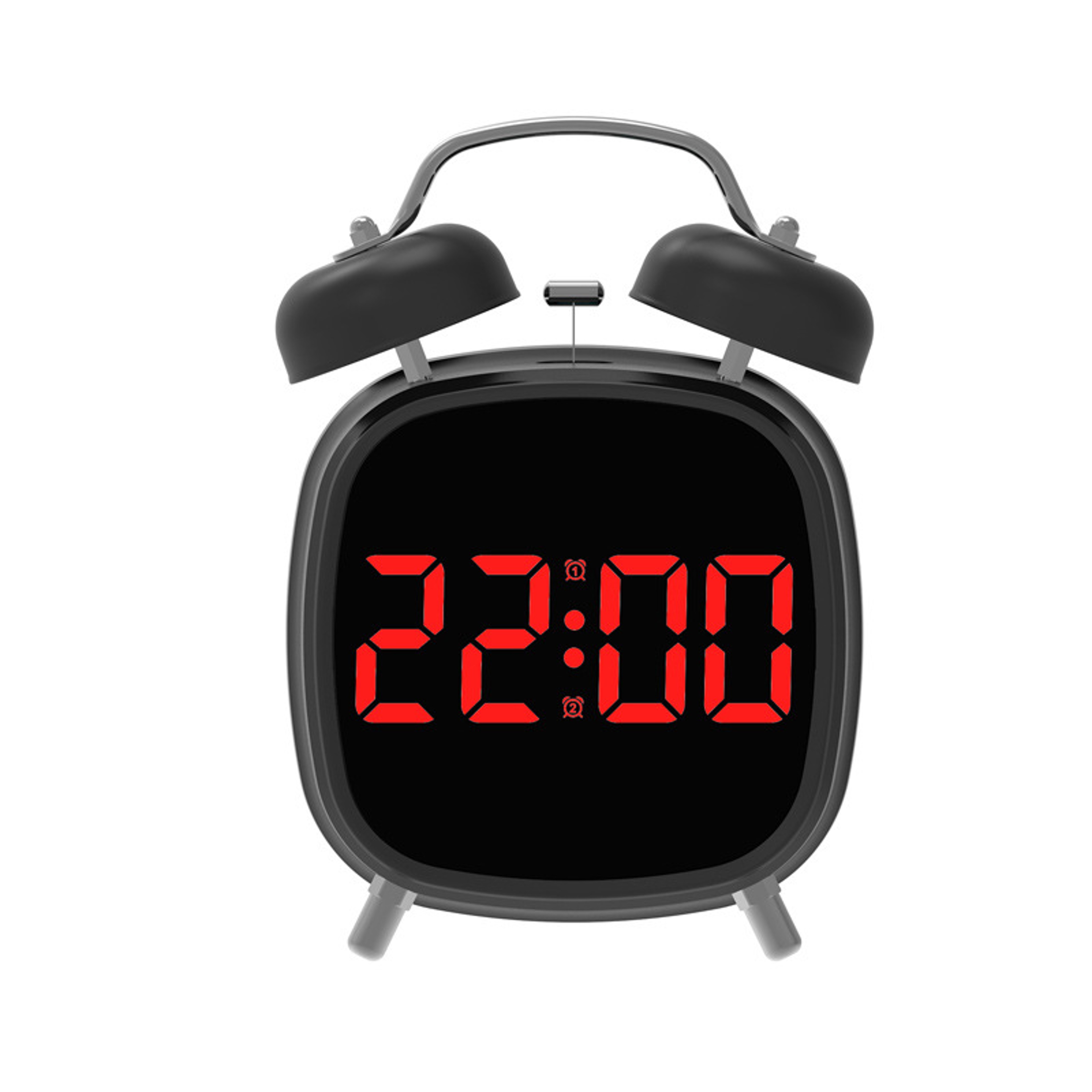 Voice Control Digital Alarm Clock with Double Bell Super Loud Alarm for Heavy Sleepers LED Bedside Clock – view 14