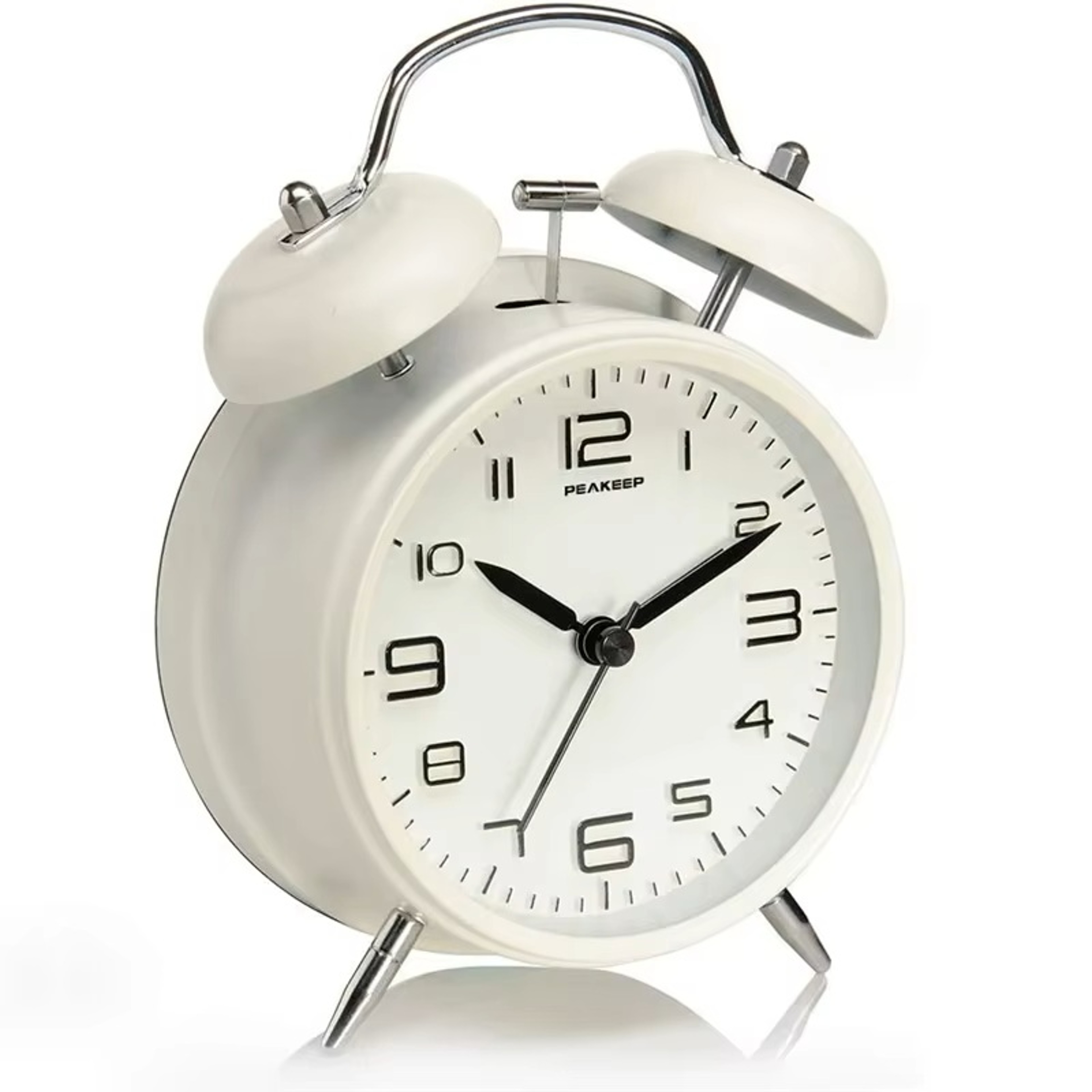 Twin Bell Alarm Clock With Loud Alarm Backlight  Metal Frame For Bedroom Office  Bedside 5