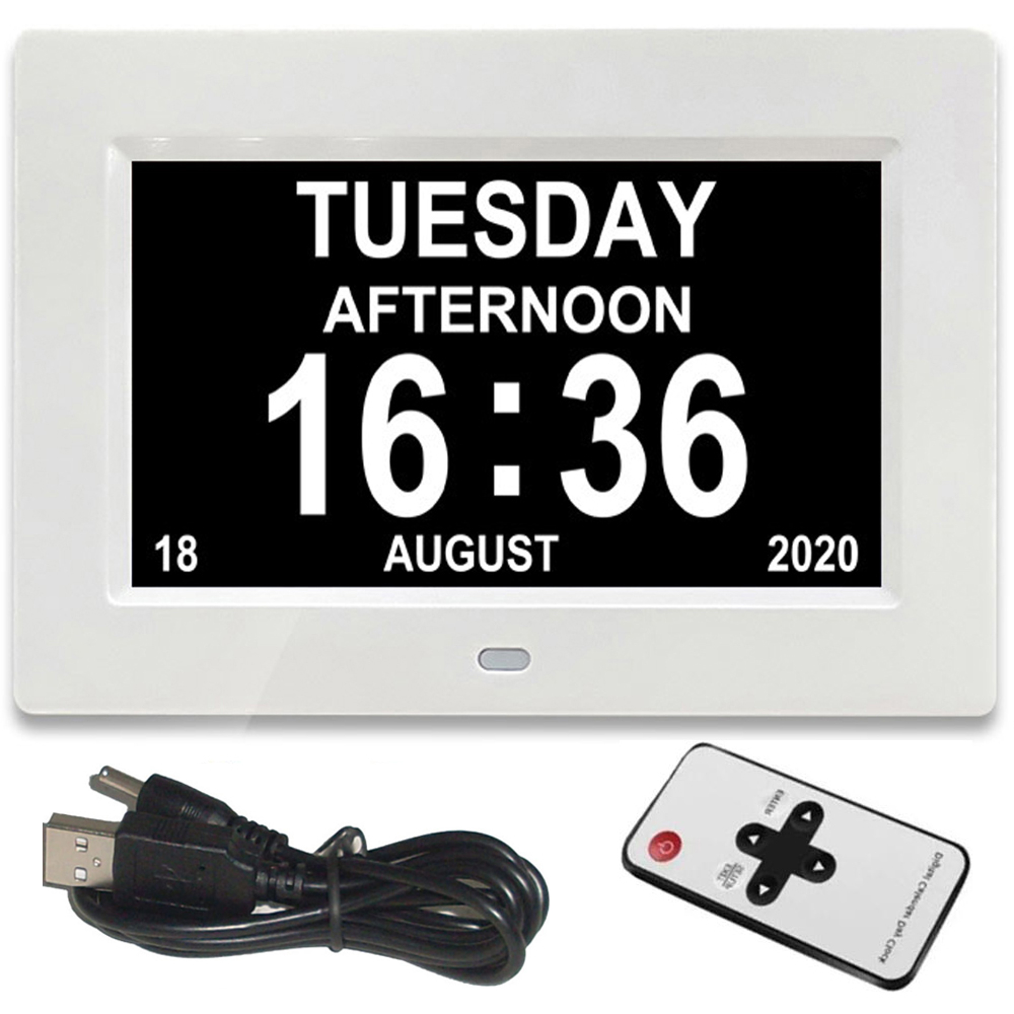 Digital Calendar Clock with Alarms & Medication Reminder Large Display Senior Day Clock – view 7