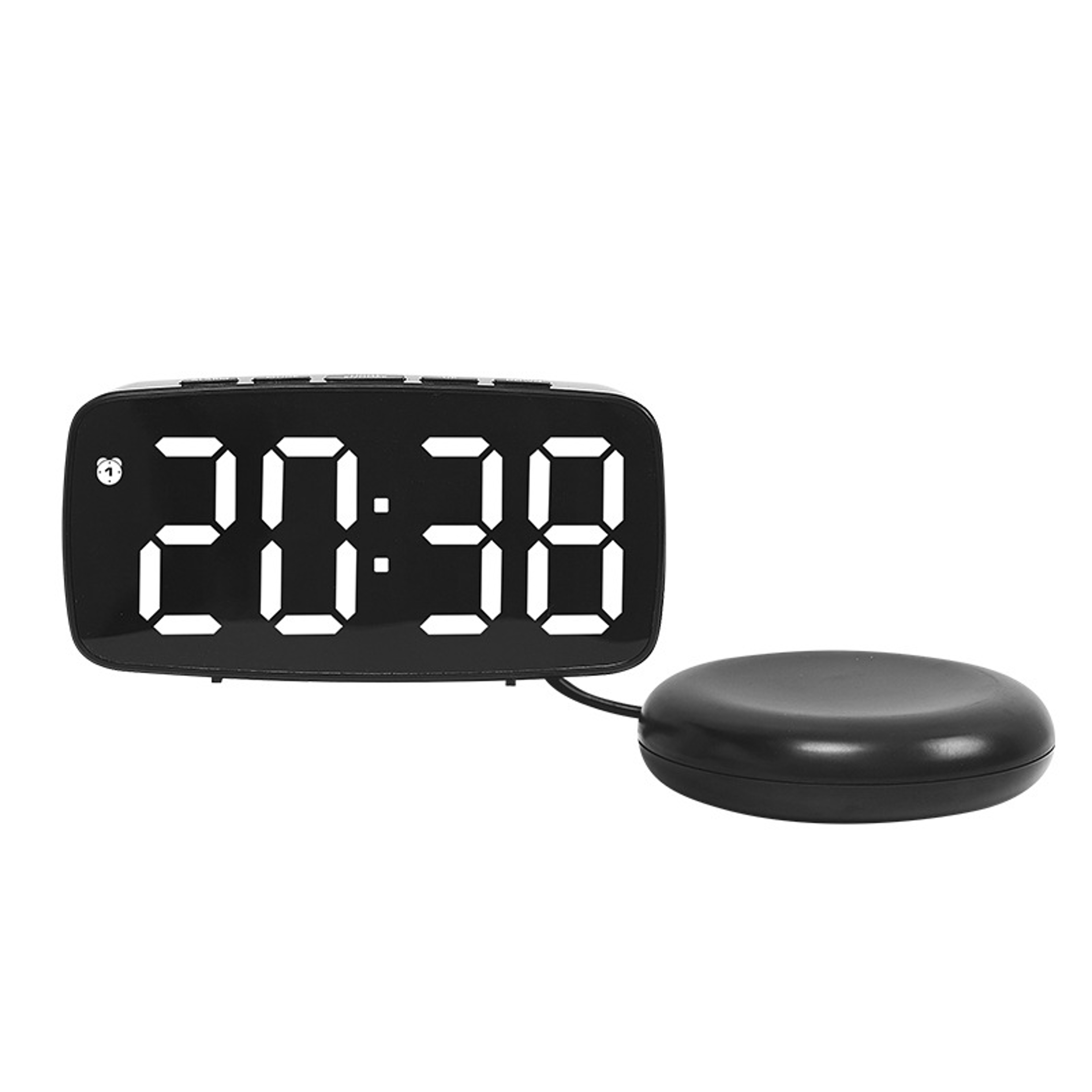 LED Digital Alarm Clock with Temperature Humidity Display, Dual Alarm & Adjustable Brightness – view 3