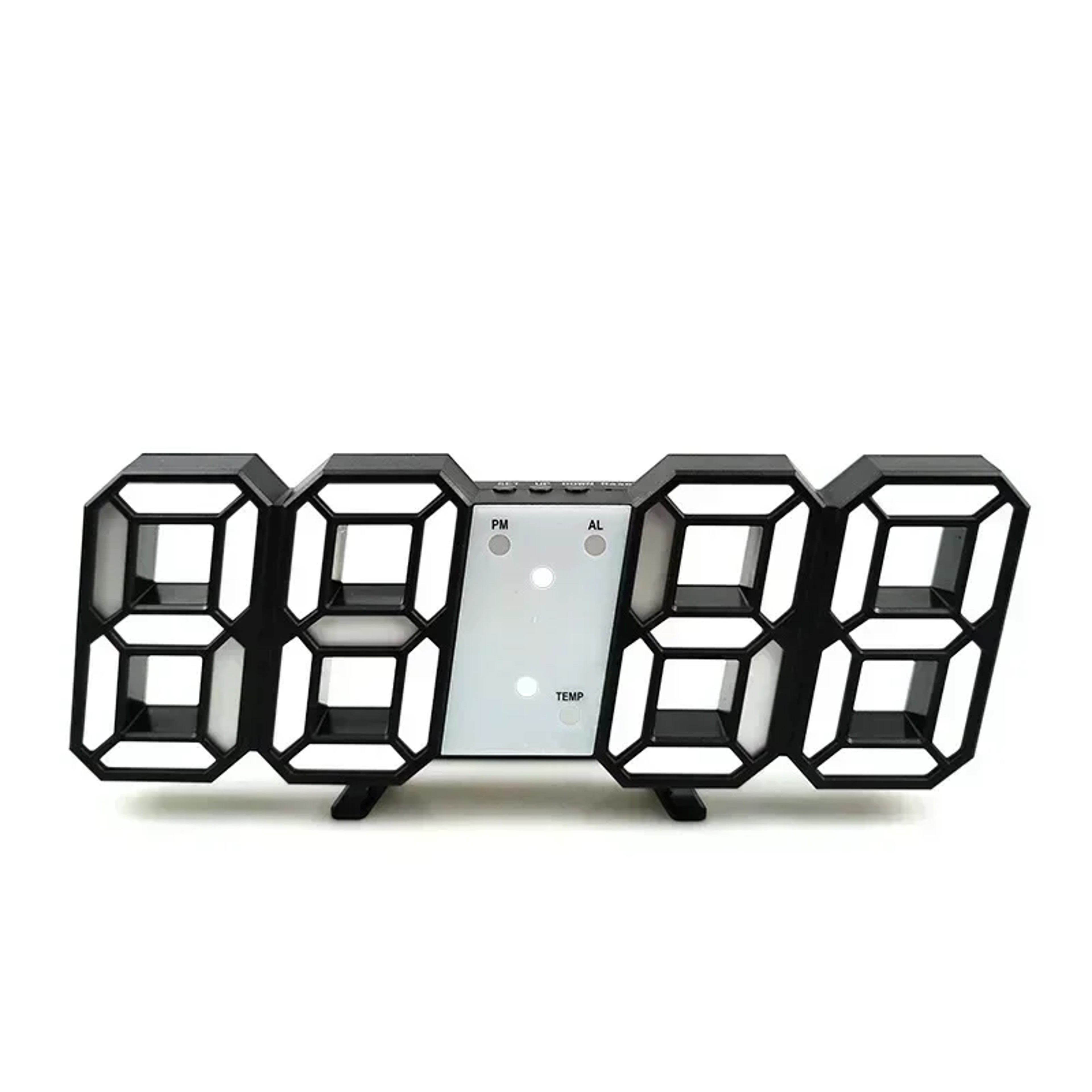 LED Digital Alarm Clock with Adjustable Brightness Wall Mounted & Desktop Display – view 8