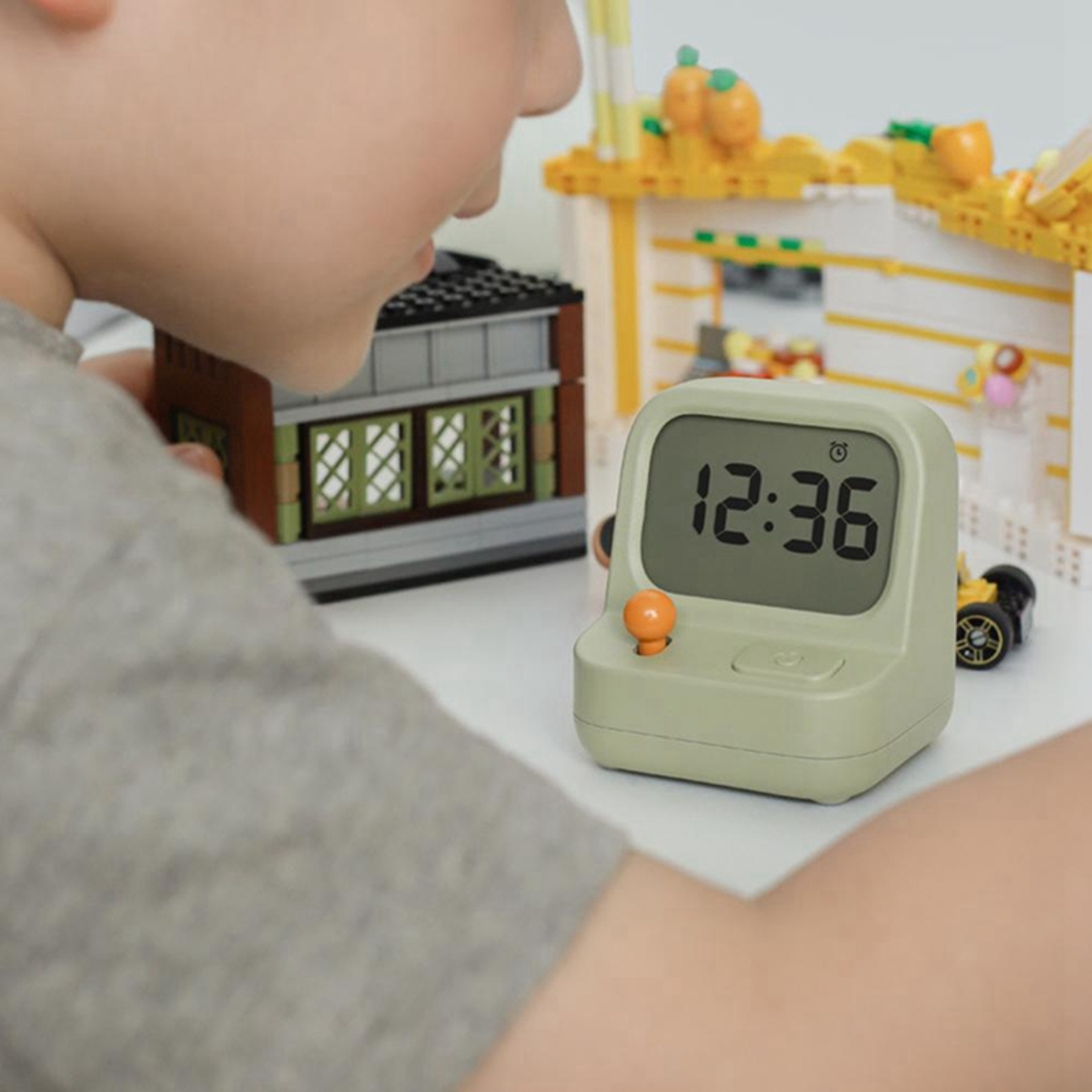 Retro Digital Alarm Clock Game Console Style Cute Kids Alarm Clock with Snooze & Countdown Timer – view 4