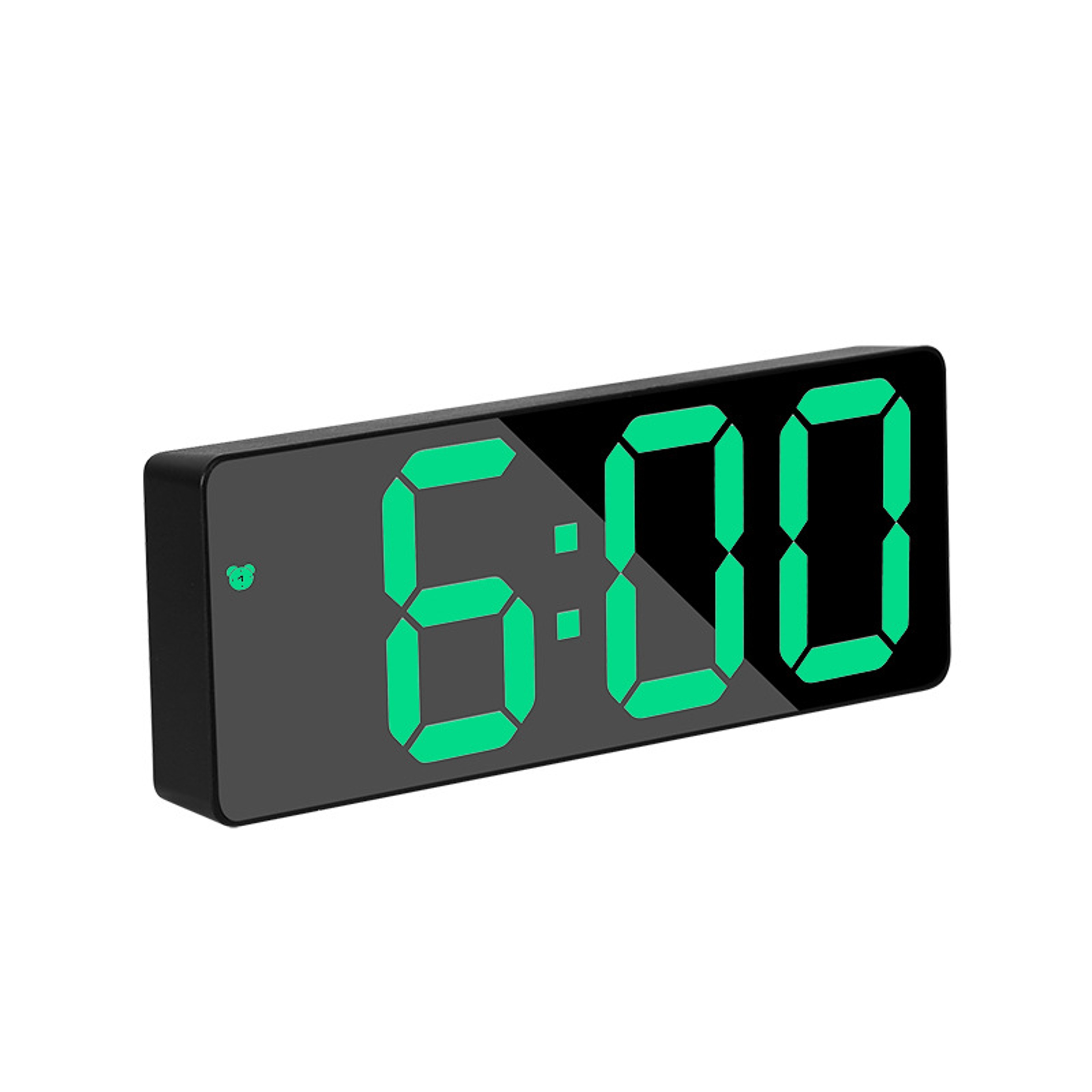 Modern LED Digital Alarm Clock With Mirror Display Temperature Monitor  Snooze For Bedroom 10