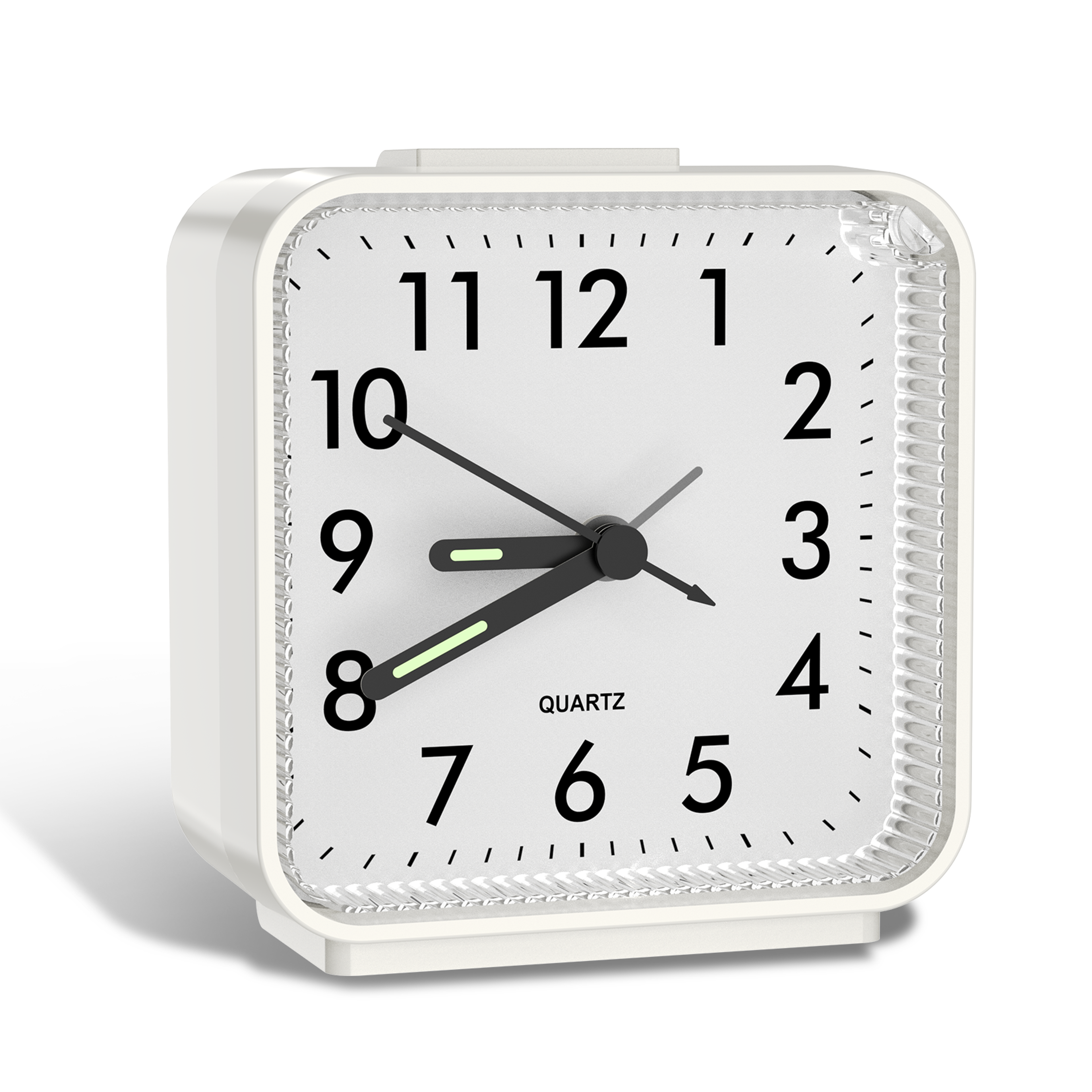 ORIA Analog Alarm Clock Silent Bedside Travel Clock with Snooze & Night Light – view 1