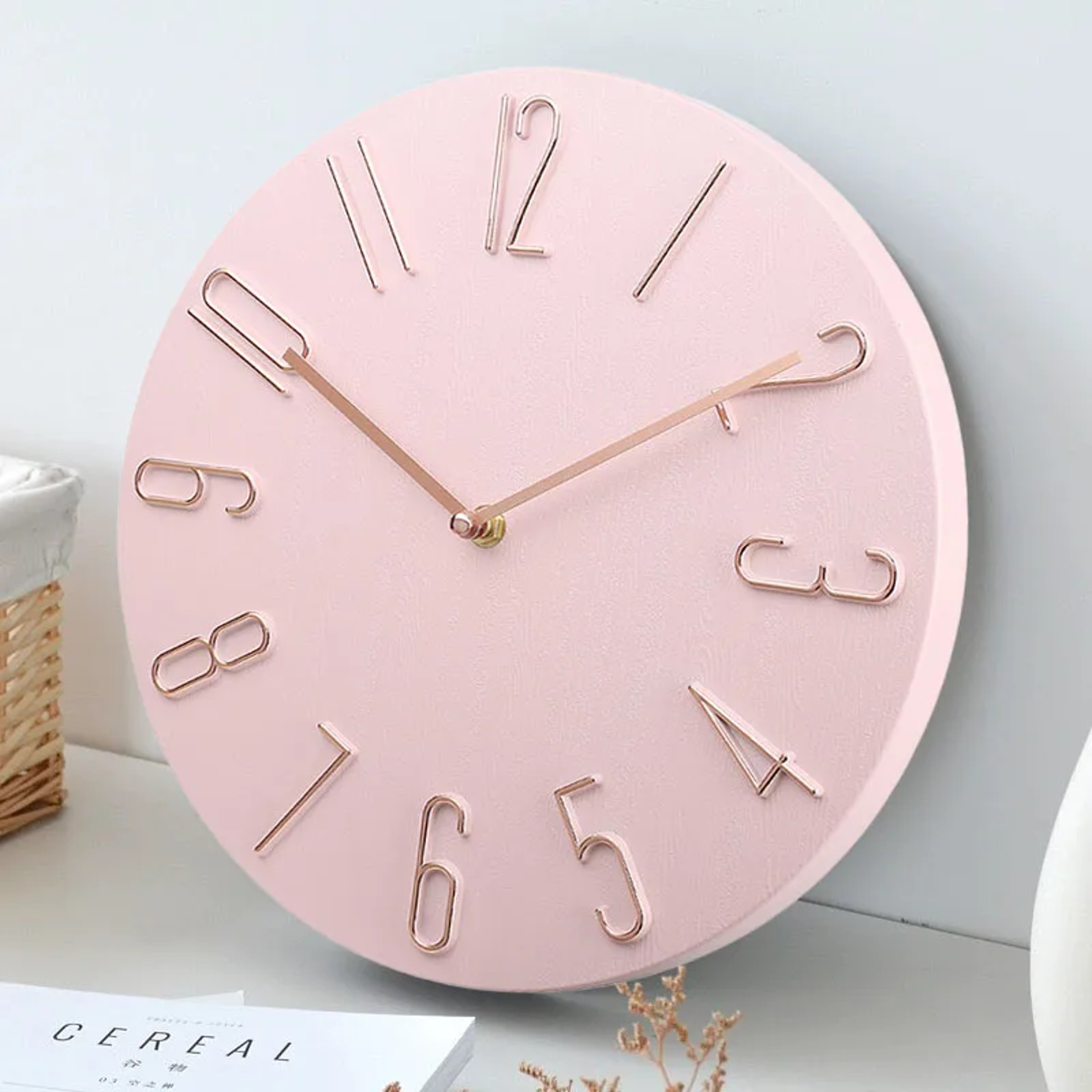 Silent Wall Clock Battery Operated Minimalist Modern Home Decor Clock 2