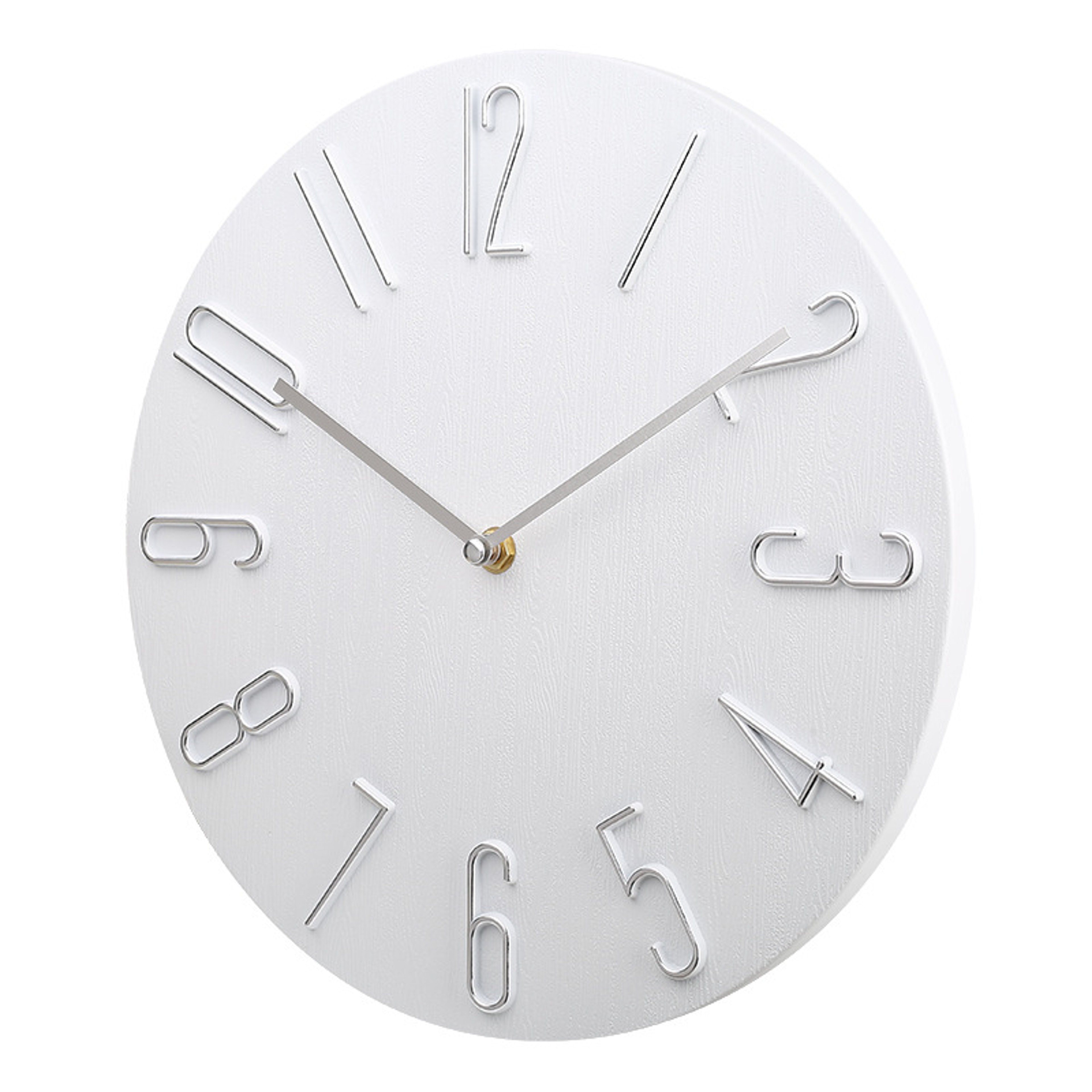 Silent Wall Clock Battery Operated Minimalist Modern Home Decor Clock 9