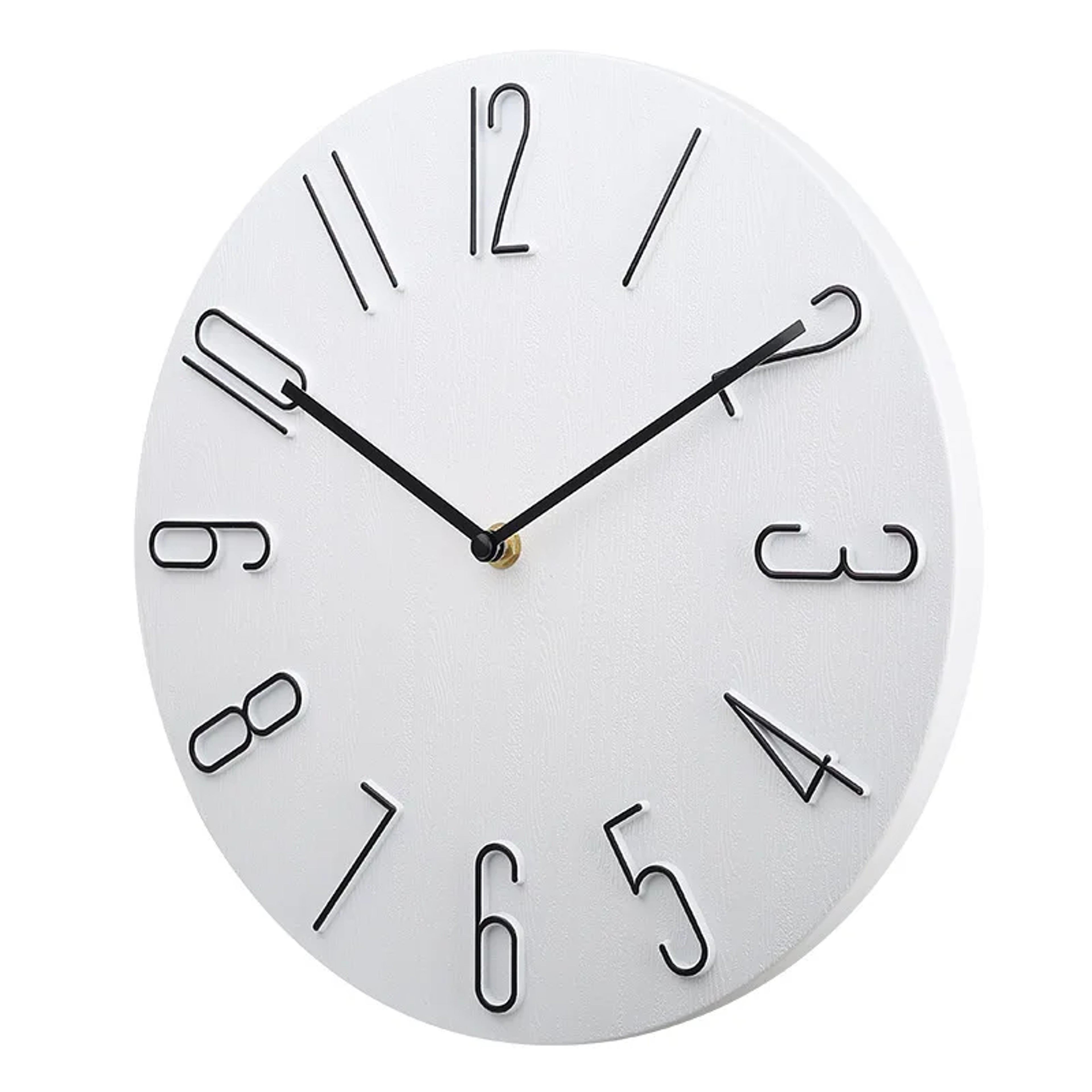 Silent Wall Clock Battery Operated Minimalist Modern Home Decor Clock 13