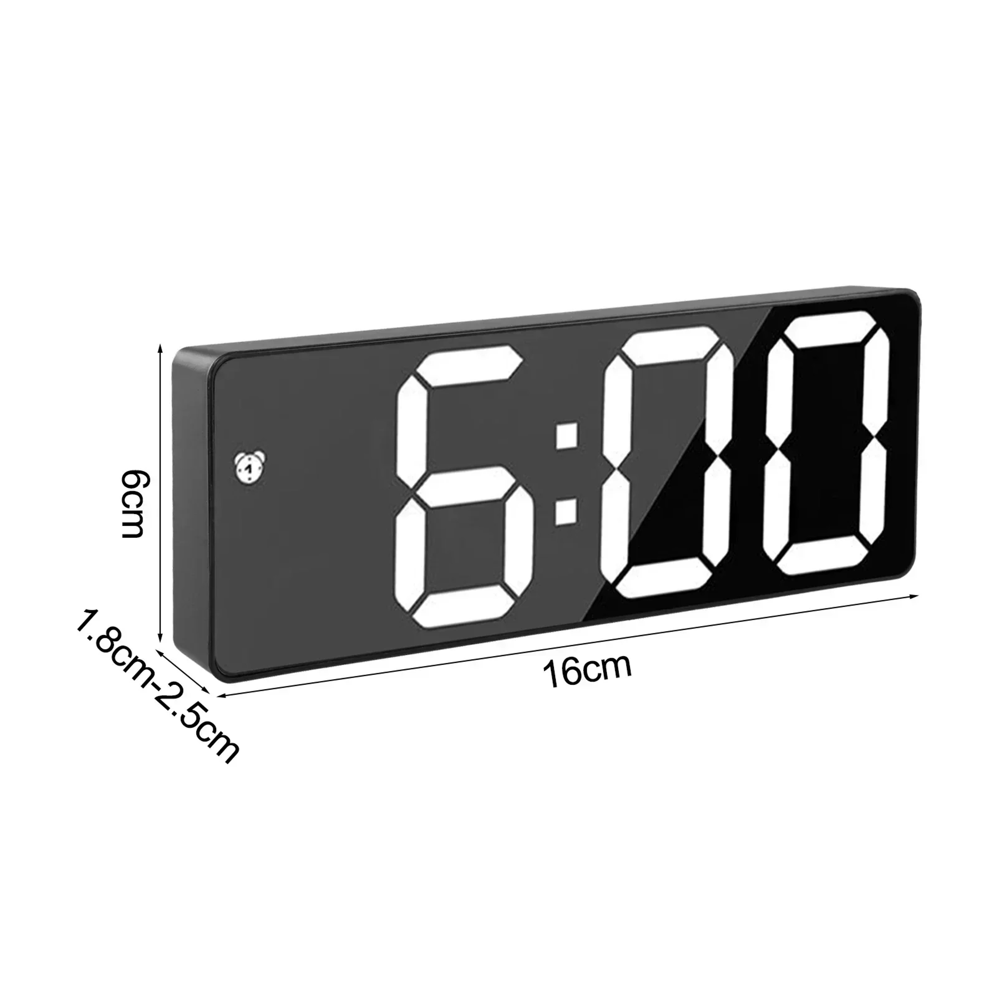 Voice Control LED Digital Clock with Large Display, Alarm, Calendar & Temperature Monitor – view 5