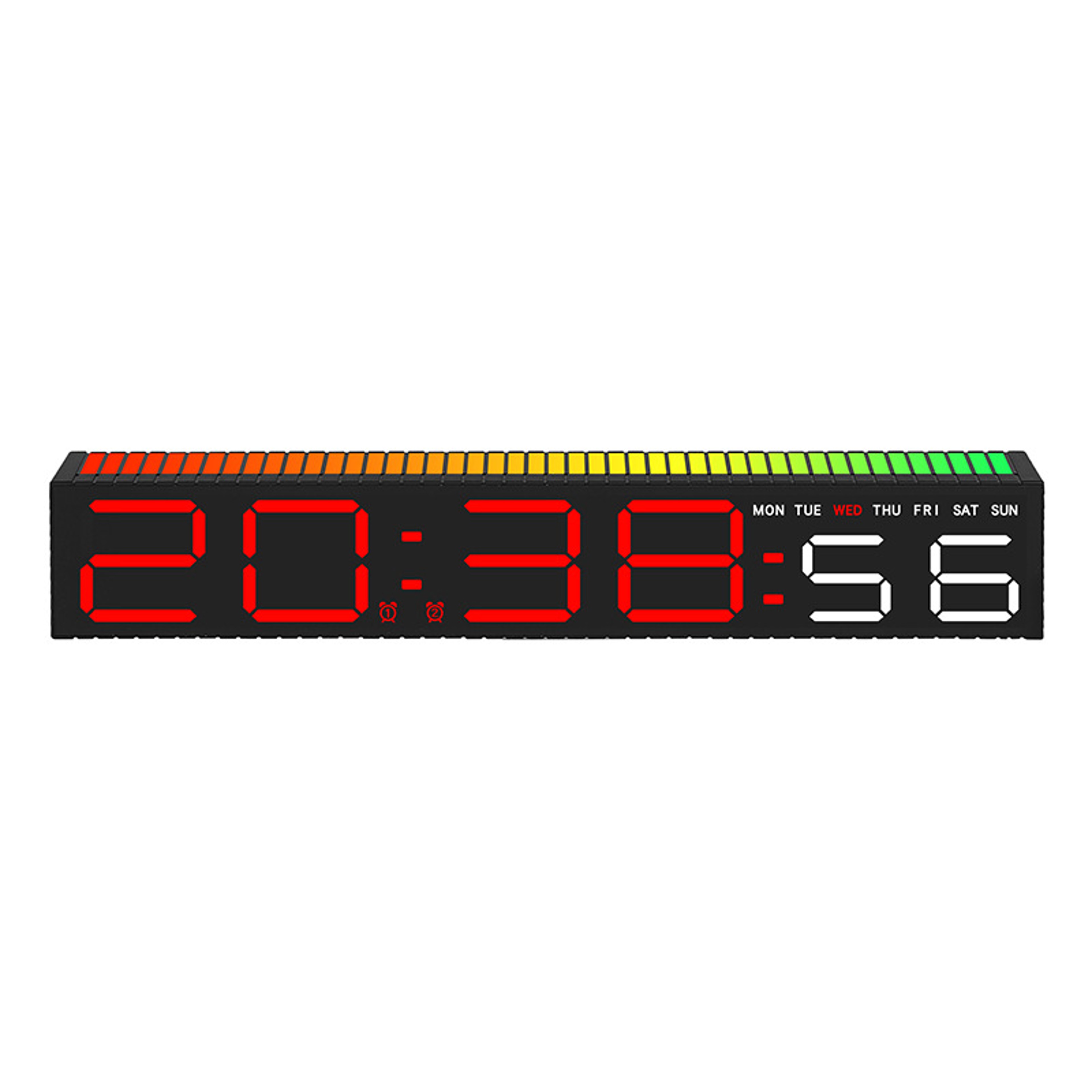Creative LED Digital Clock With Temperature Display Hour Digital Desk Clock For Bedroom  Office 8