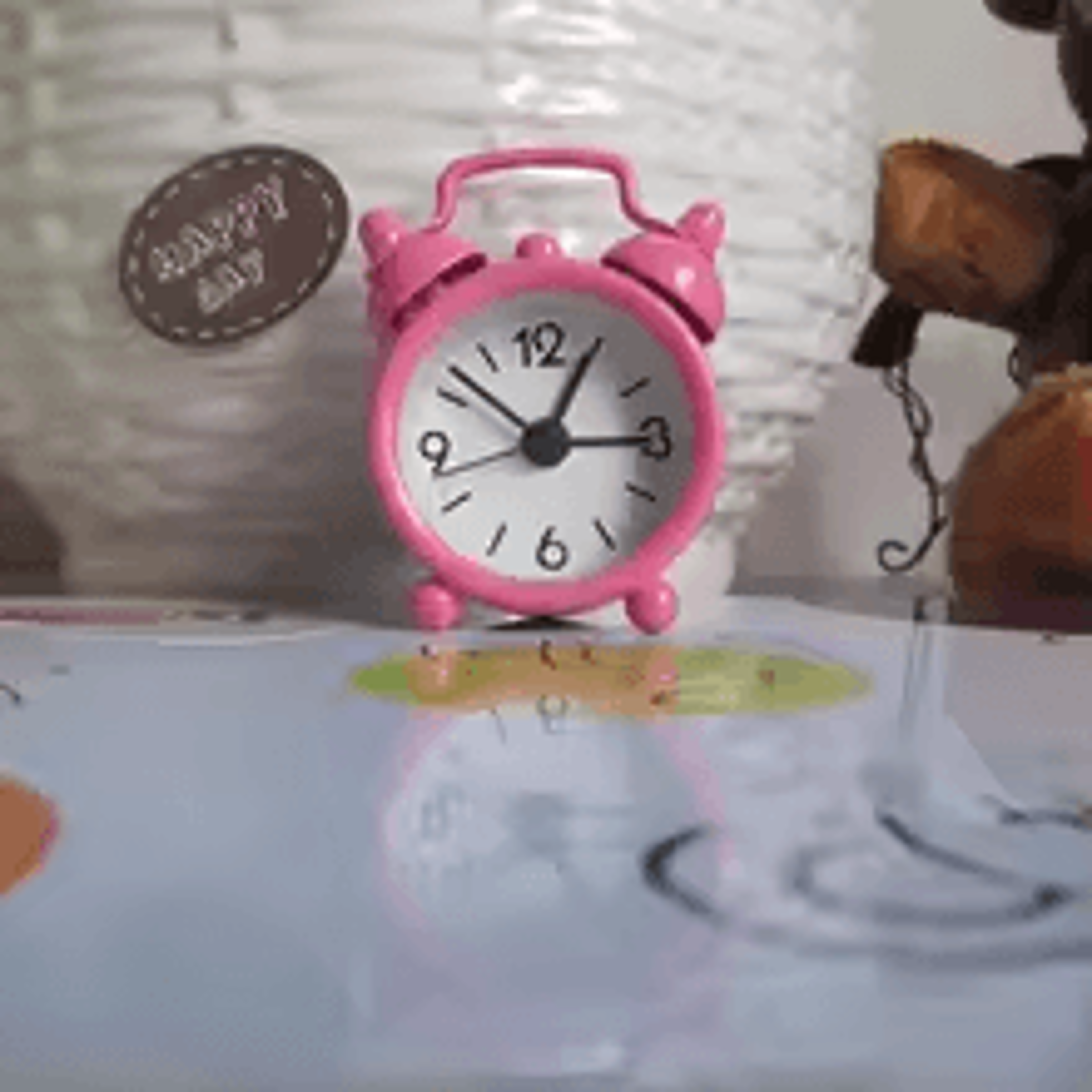 Cute Mini Alarm Clock Metal Kids Bedside Desk Clock With Classic Analog Display 5