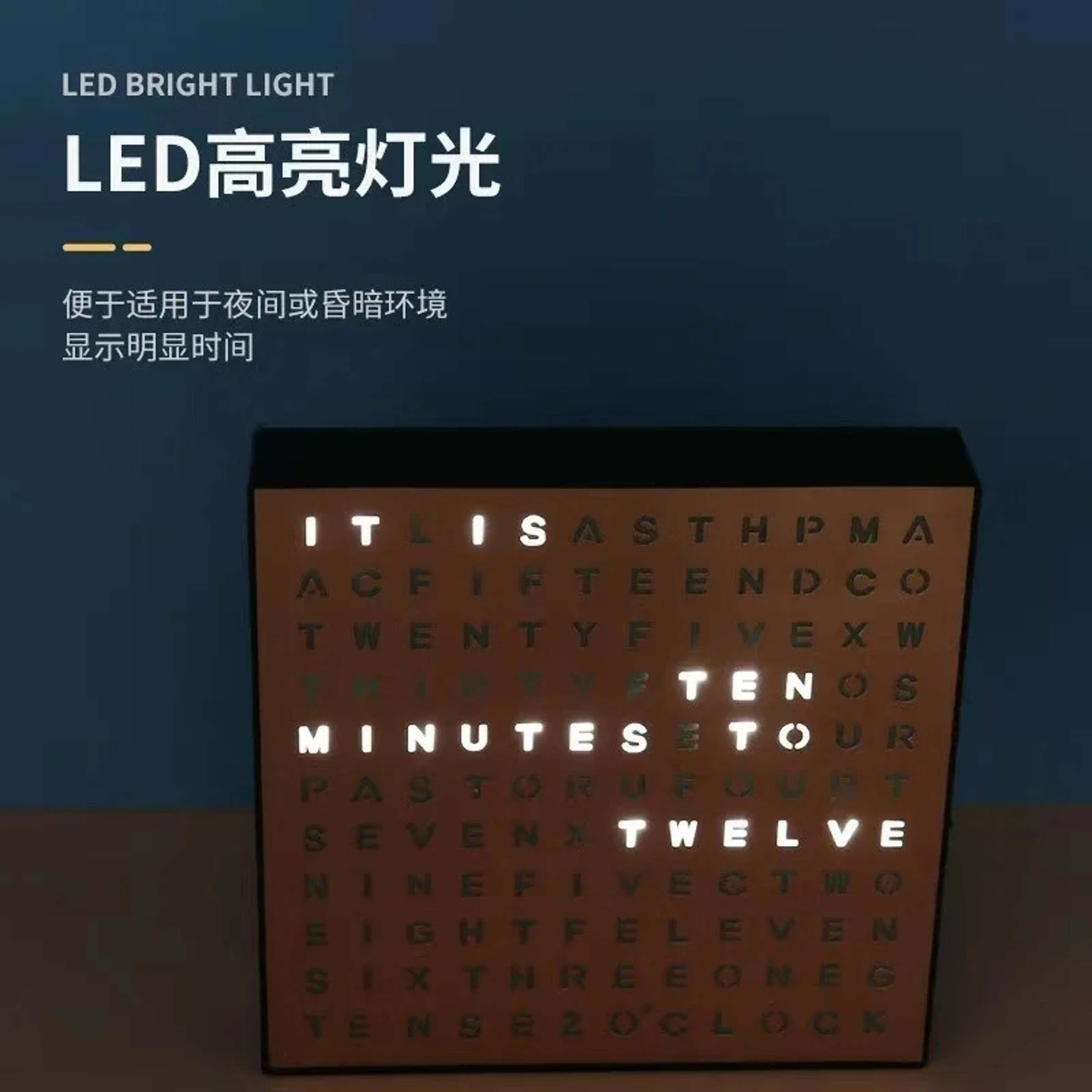 LED Desk Clock with Study Timer Digital Alarm Clock Modern Desk Decor for Office Bedroom Students – view 5