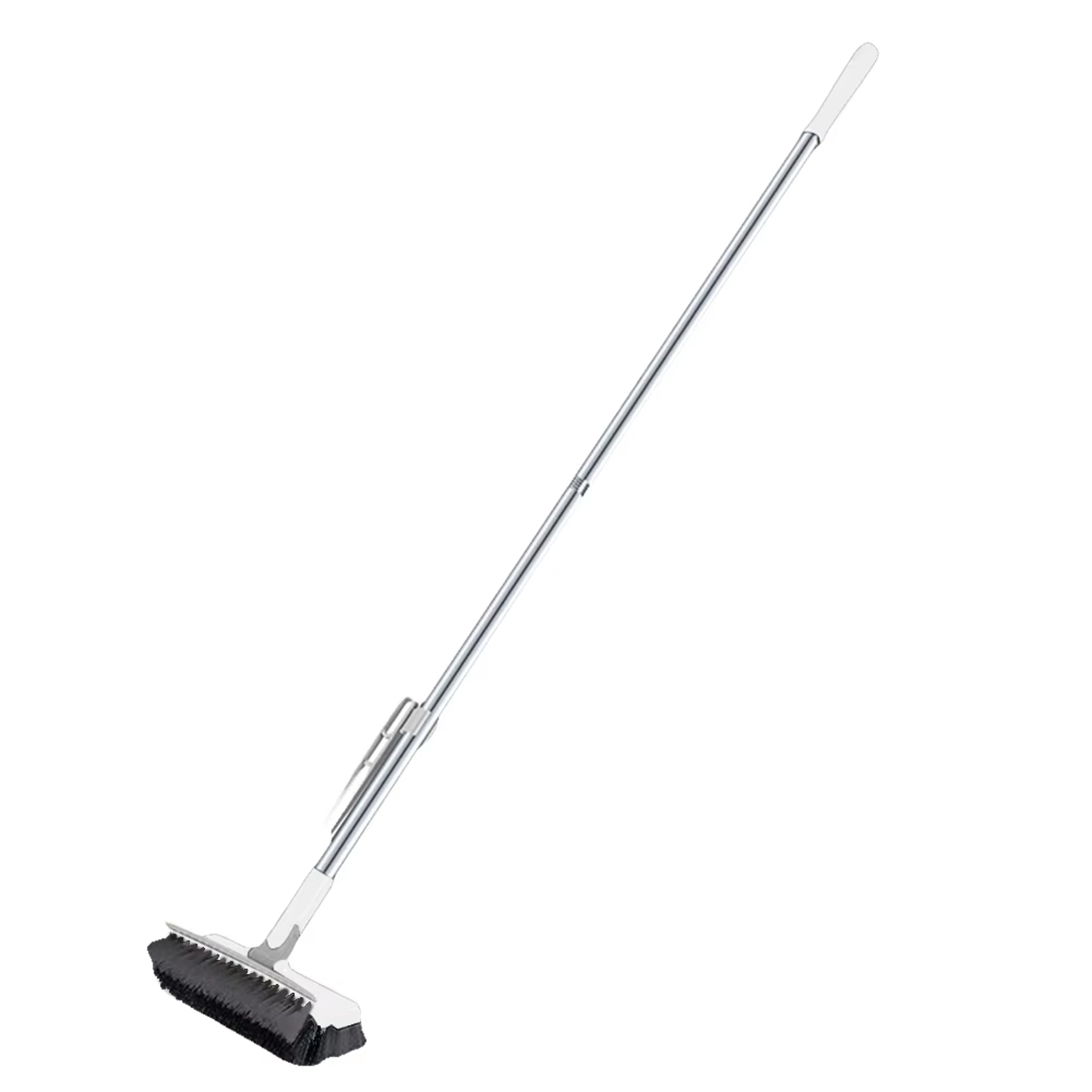 Floor Scrub Brush With Rotating Long Handle For Tile Grout  Bathroom Cleaning 6