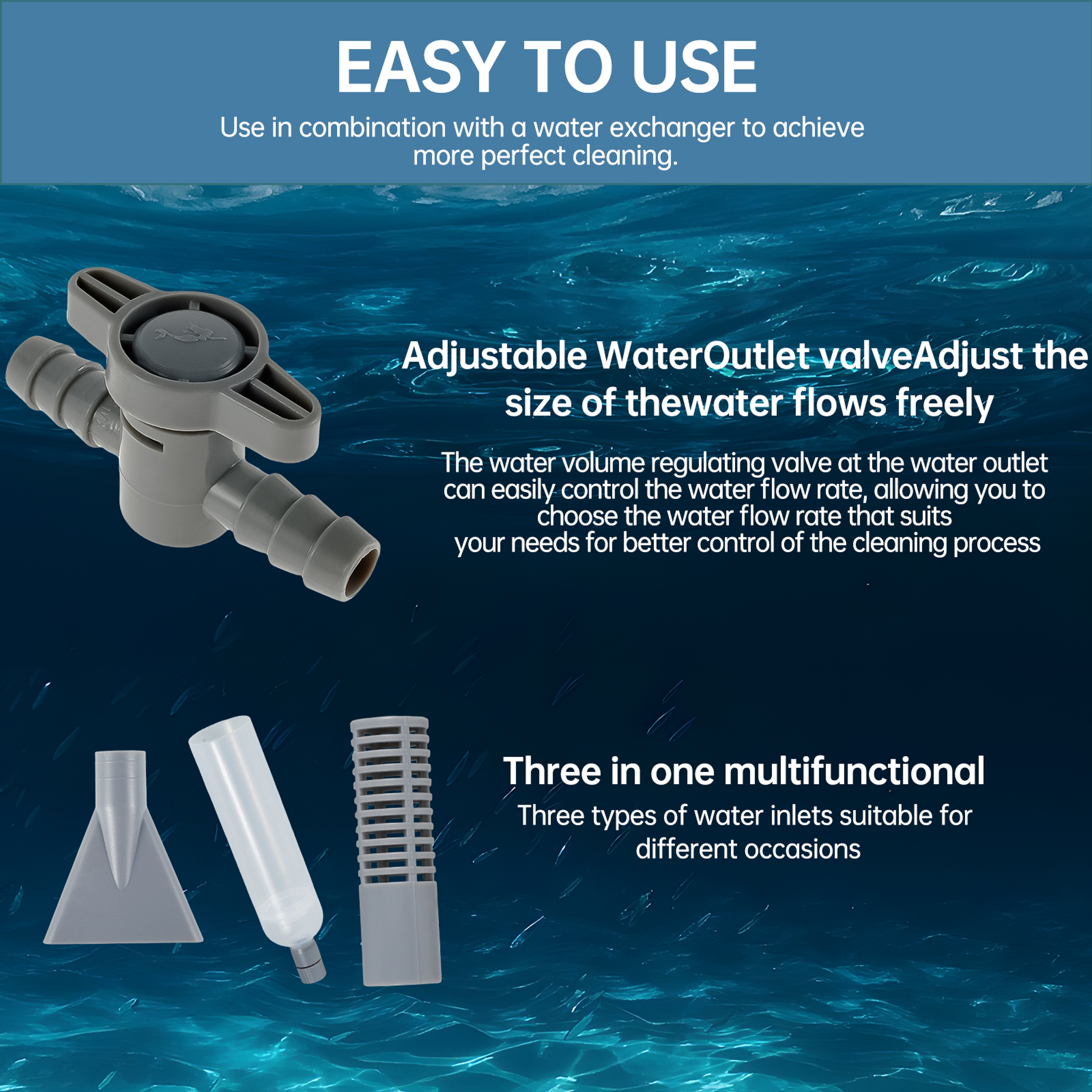Pool Vacuum Cleaner with Strong Suction Manual Hot Tub & Spa Vacuum Cleaner – view 4