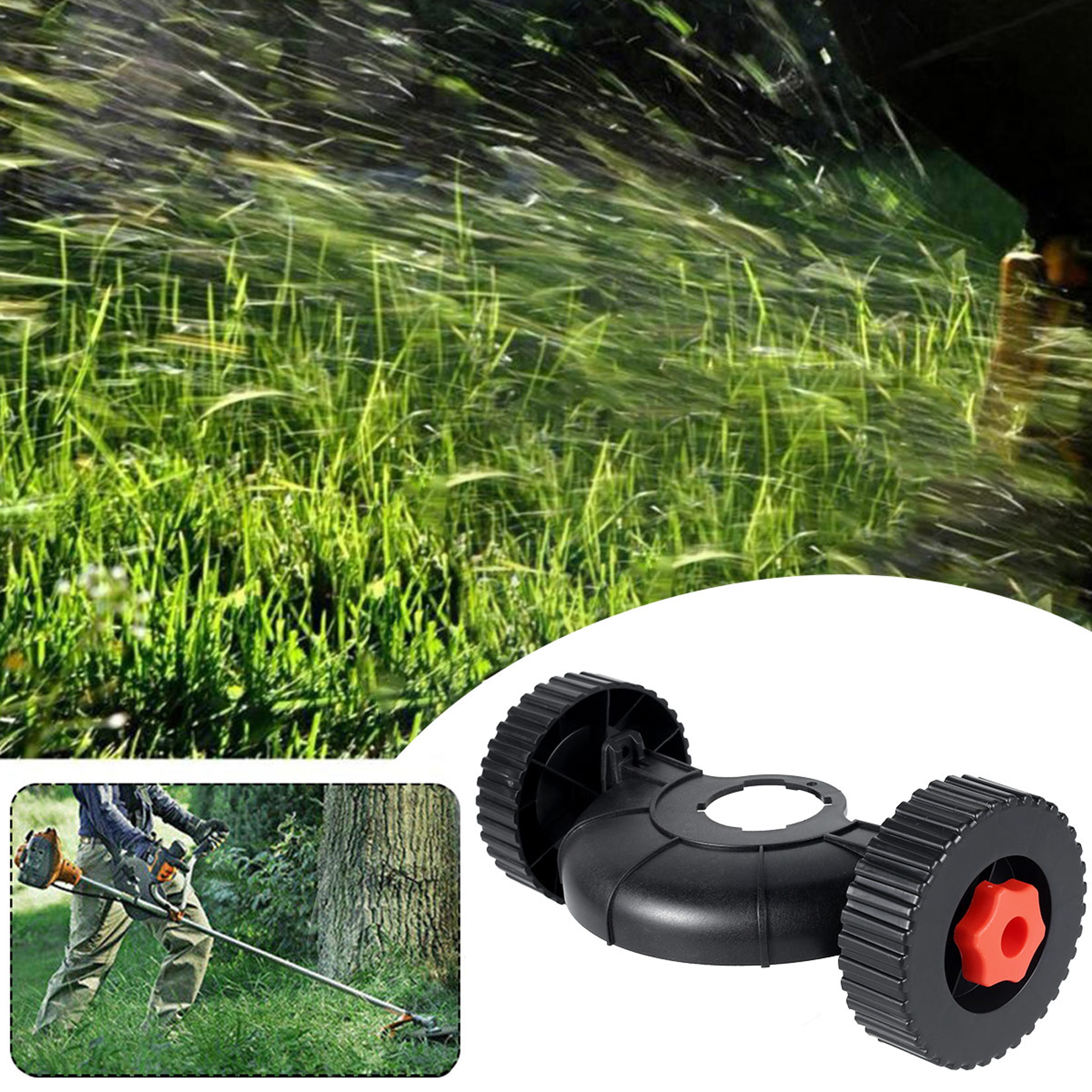 Adjustable String Trimmer Support Wheel Attachment for Weed Eater & Brush Cutter – view 2