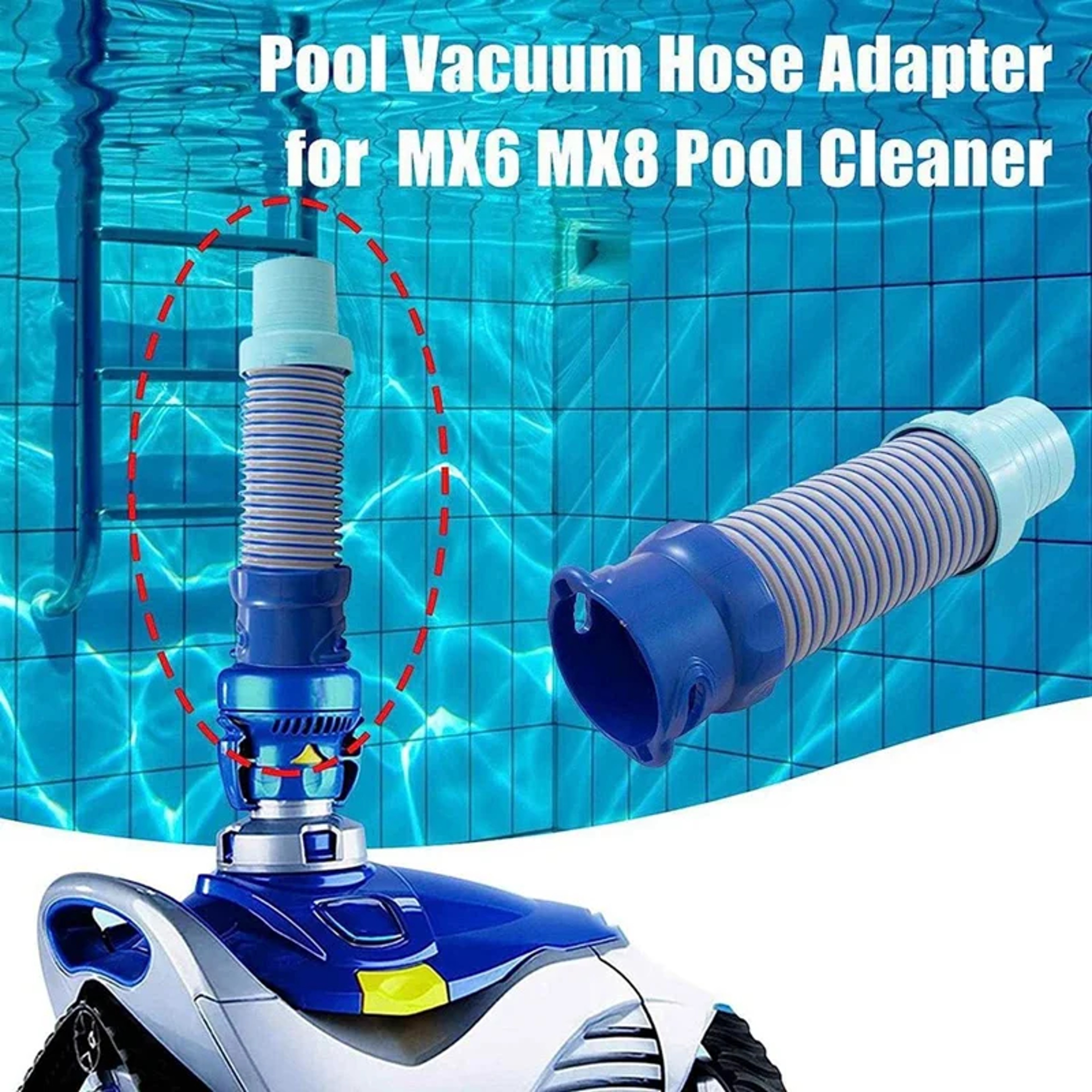 Pool Cleaner Hose Replacement Twist Lock Pool Vacuum Hose for Zodiac – view 1