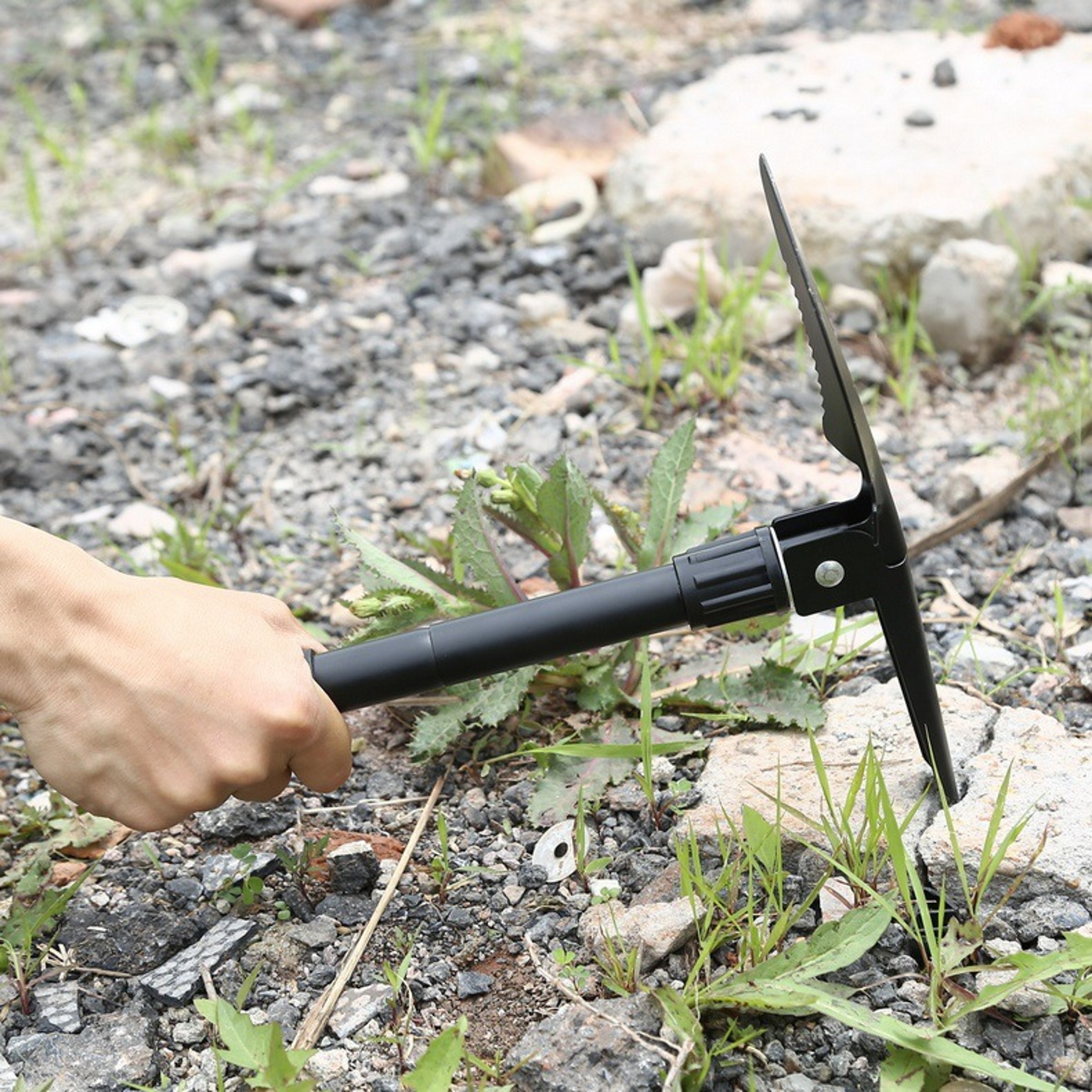 Multifunction Survival Folding Camping Shovel with Pickaxe | Military Entrenching Tool for Outdoor Adventures – view 1