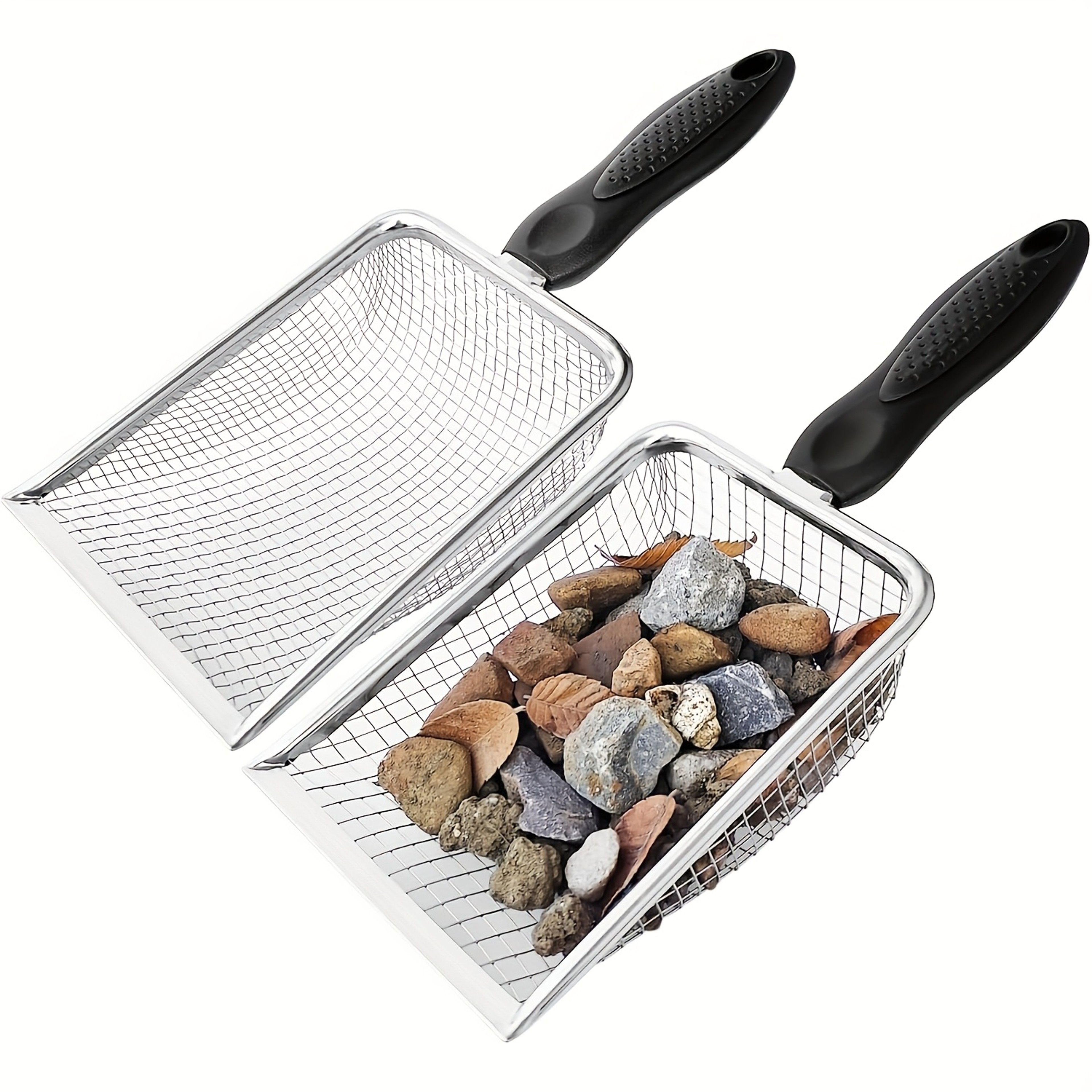 Heavy Duty Soil Sieve with Ergonomic Handle for Garden Sifter, Compost & Soil Screening – view 2