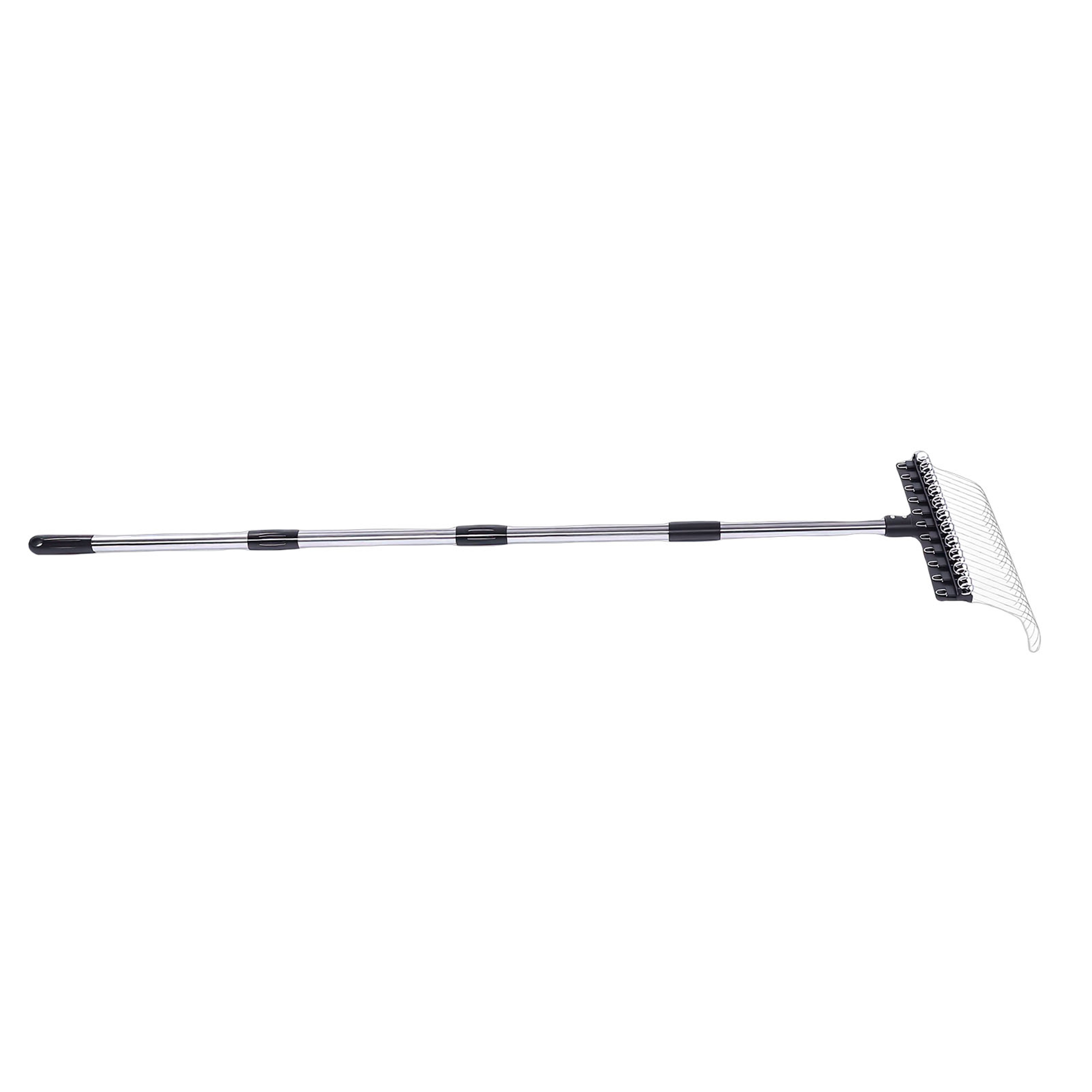 Tine Leaf Rake with ft Handle Heavy Duty Garden Rake for Leaves, Mulch & Thatch – view 4