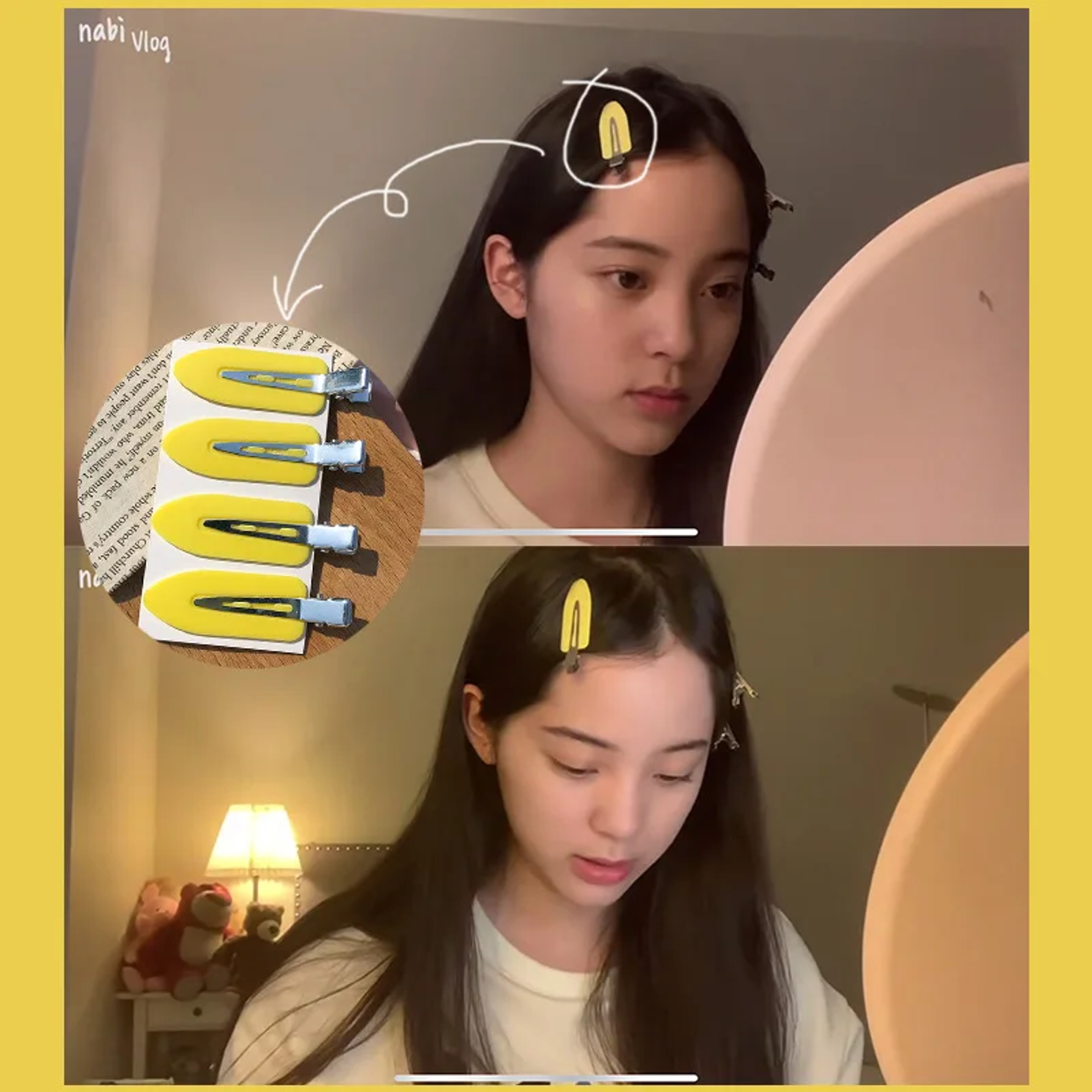 No Bend Hair Clips Piece Set No Crease Makeup Hair Styling Clips for Bangs & Face Washing – view 4