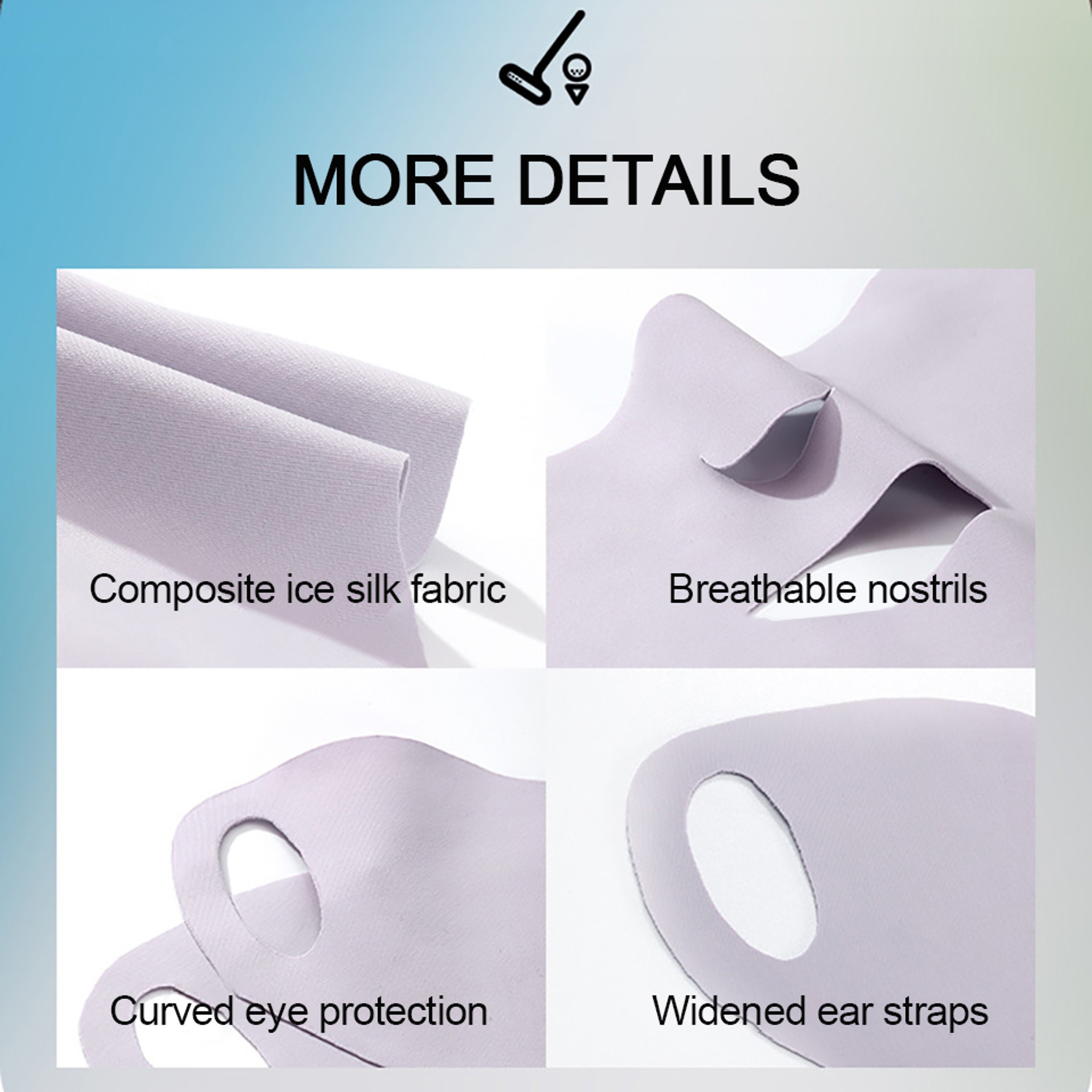 GOBYGO Ice Silk Face Mask UV Protection Face Cover for Outdoor Sports & Summer Travel – view 5