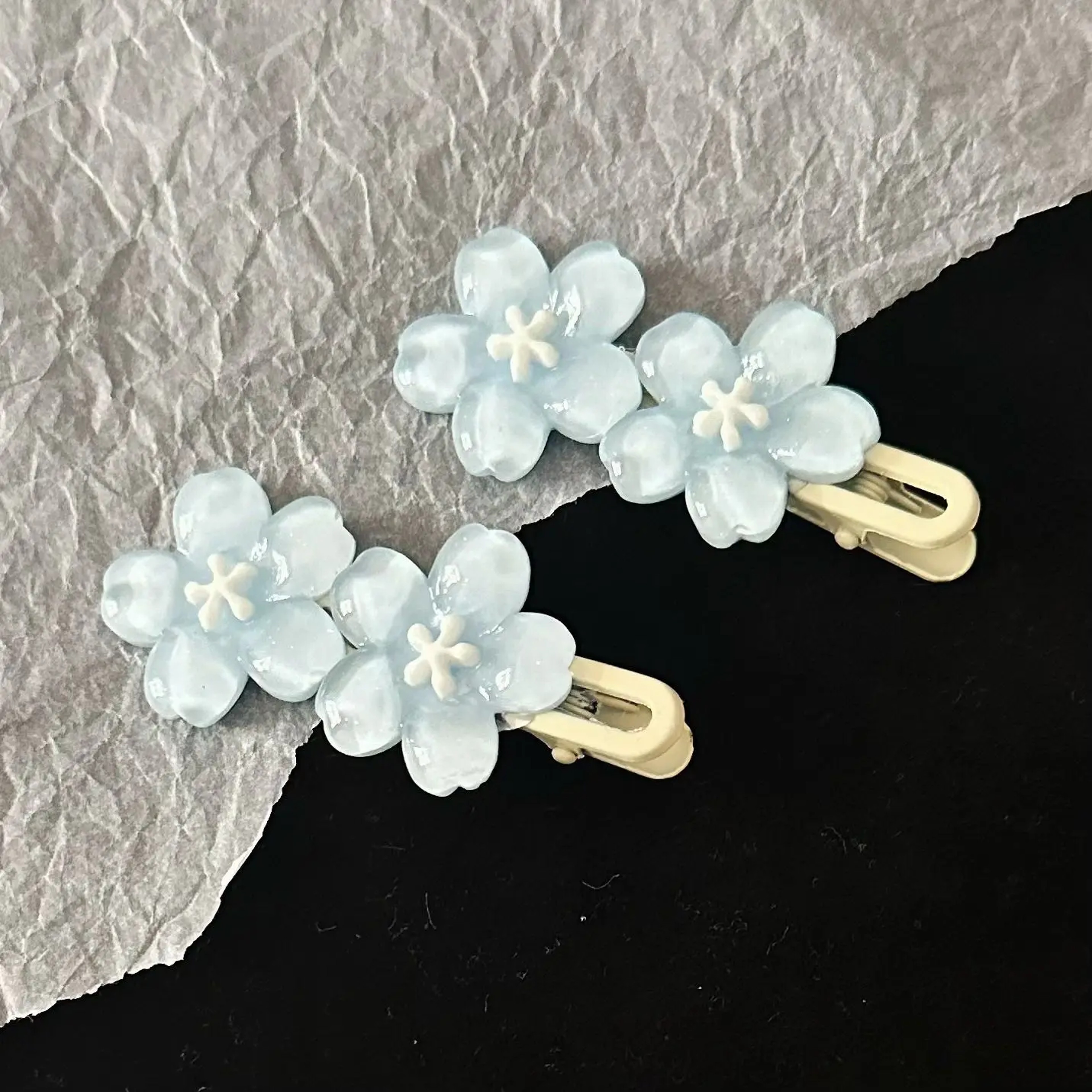 Cherry Blossom Hair Clips For Girls Kawaii Flower Hair Barrettes For Side Bangs  Everyday Styling 6