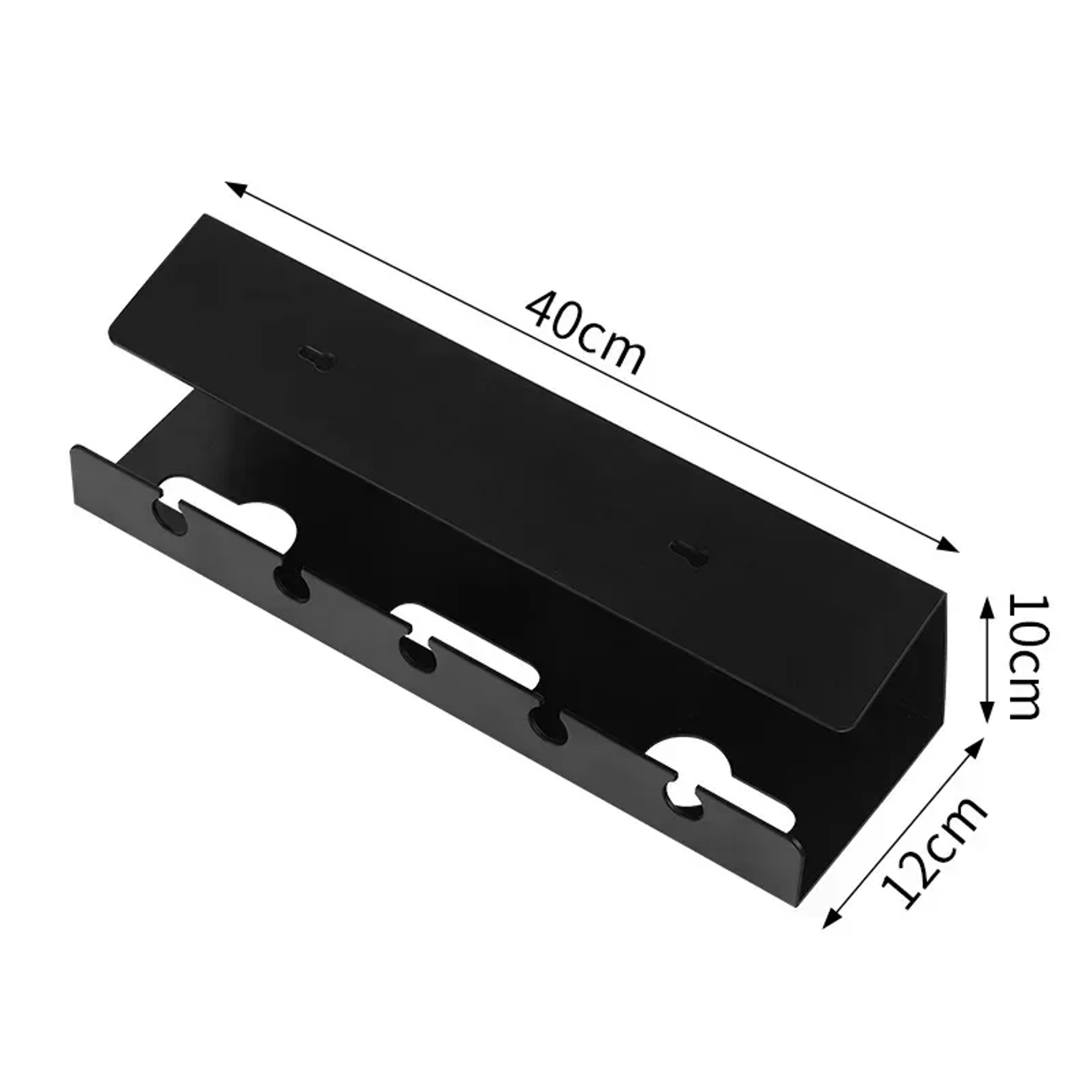 Clamp On Under Desk Cable Management Tray No Drill Cable Organizer for Power Strips & Cords – view 8
