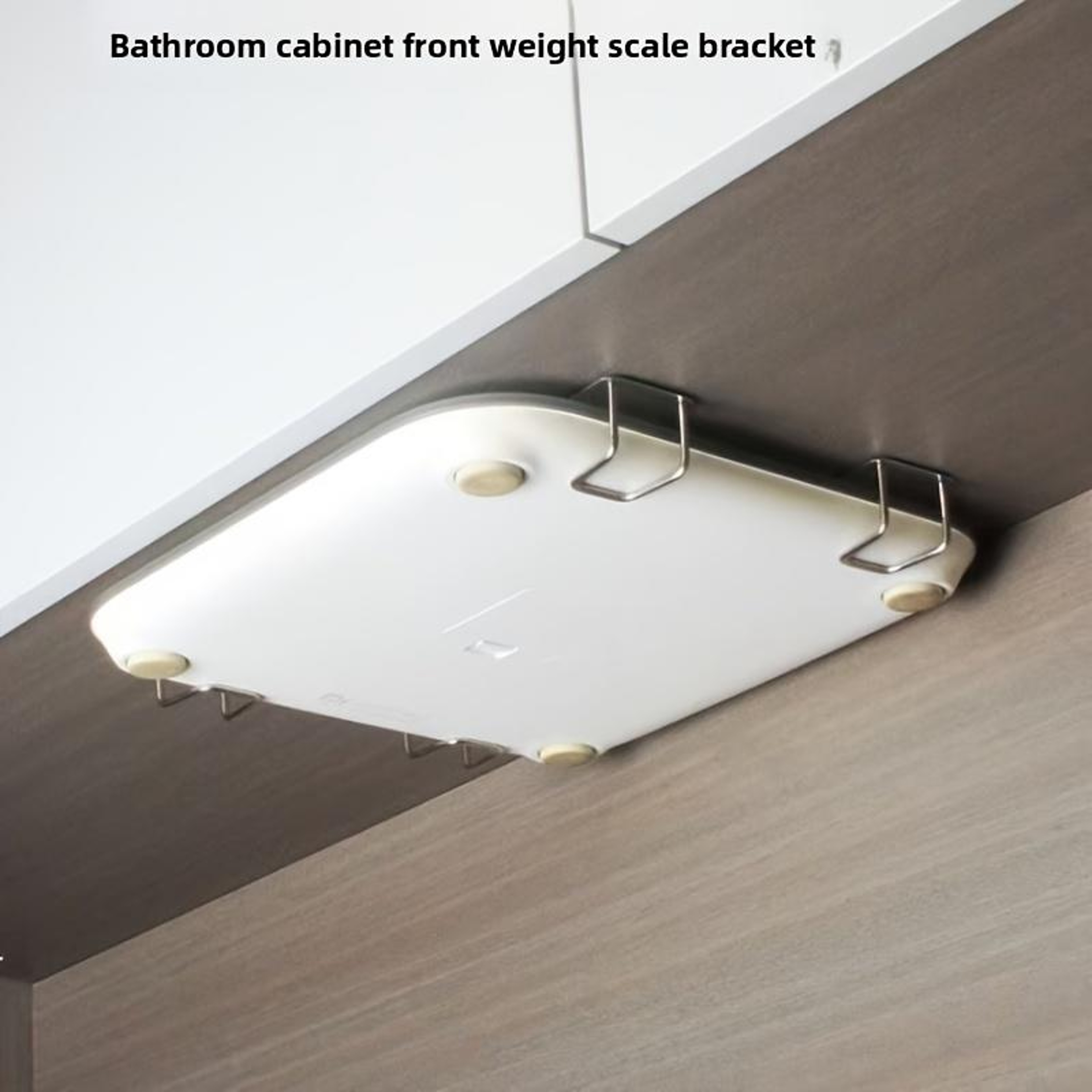 Universal Wall Mounted Scale Holder No Drill Weight Scale Storage Rack For Bathroom  Home 1