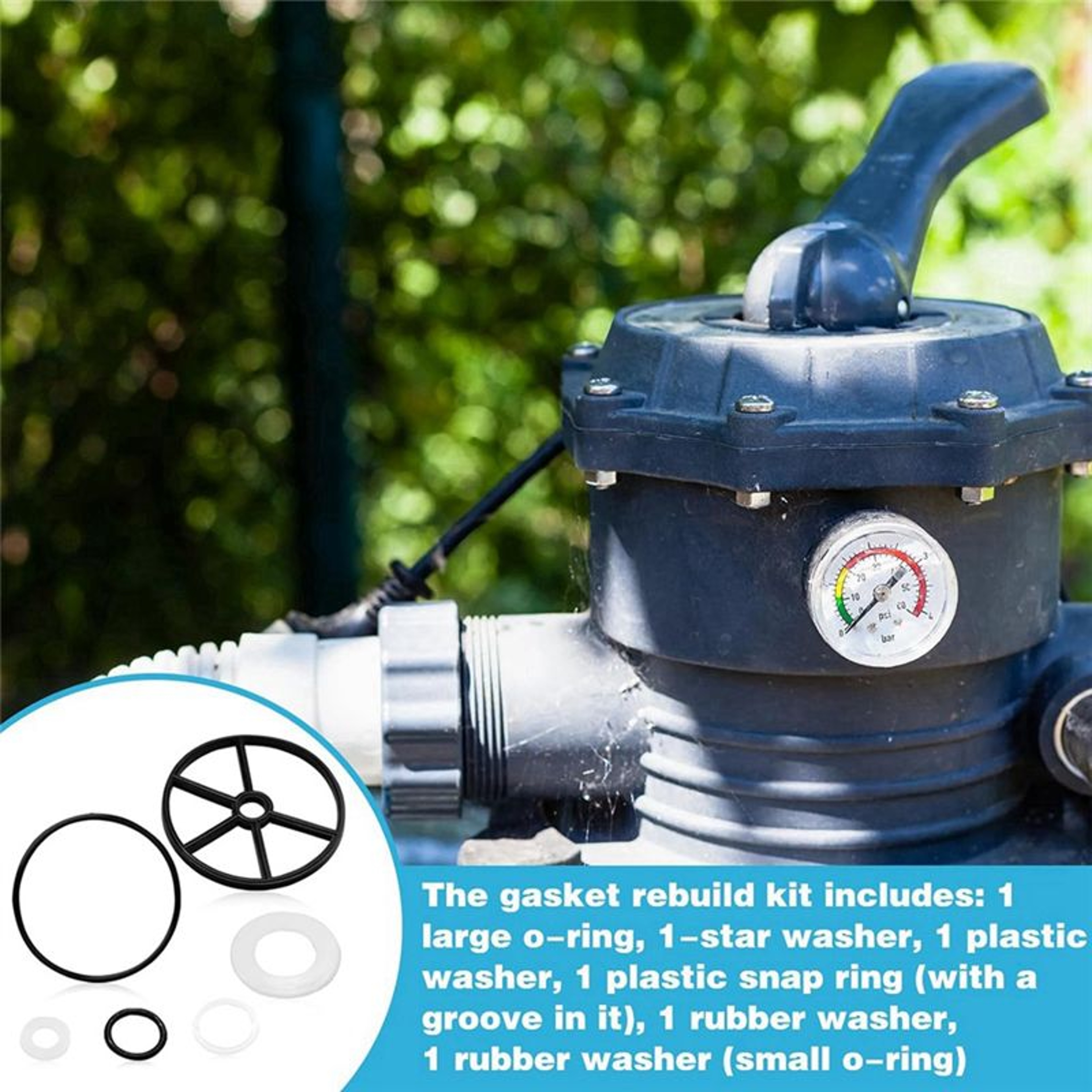 Spider Gasket Kit with O Ring for Vari Flo XL Pool Filter Valve – view 3