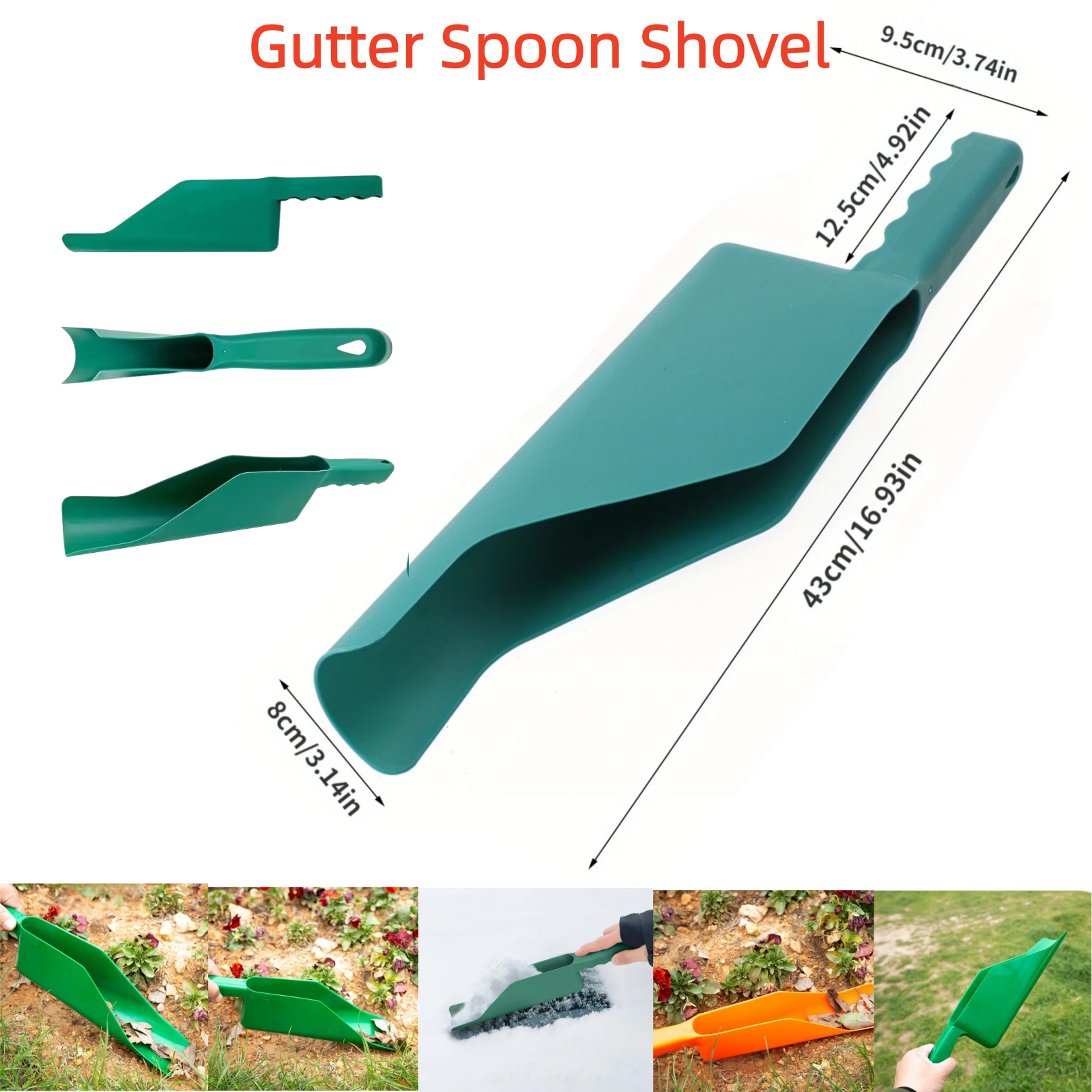 Flex Fit Gutter Cleaning Scoop Leaf And Debris Removal Tool 0