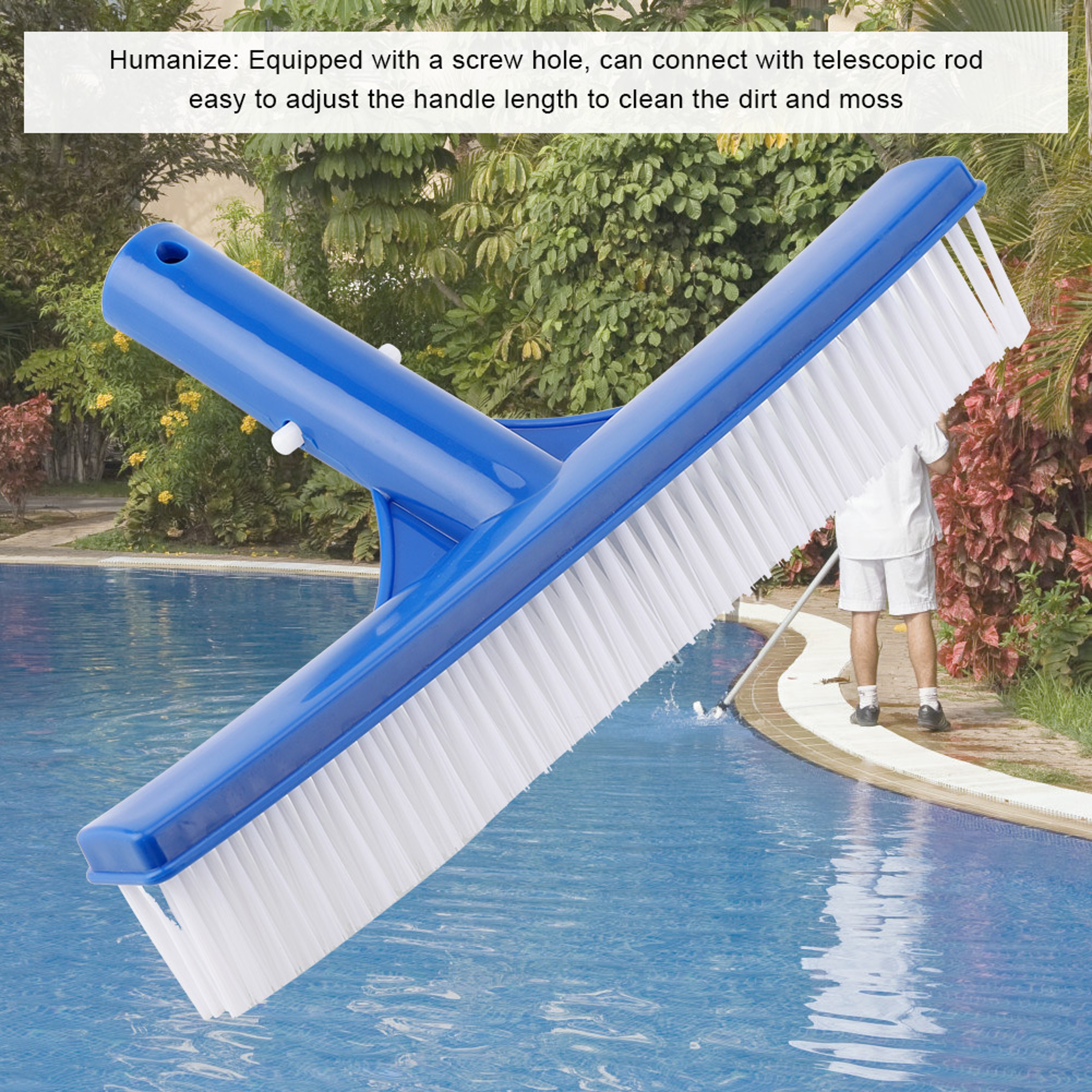 Pool Cleaning Brush for Algae Dirt and Moss Removal – view 5