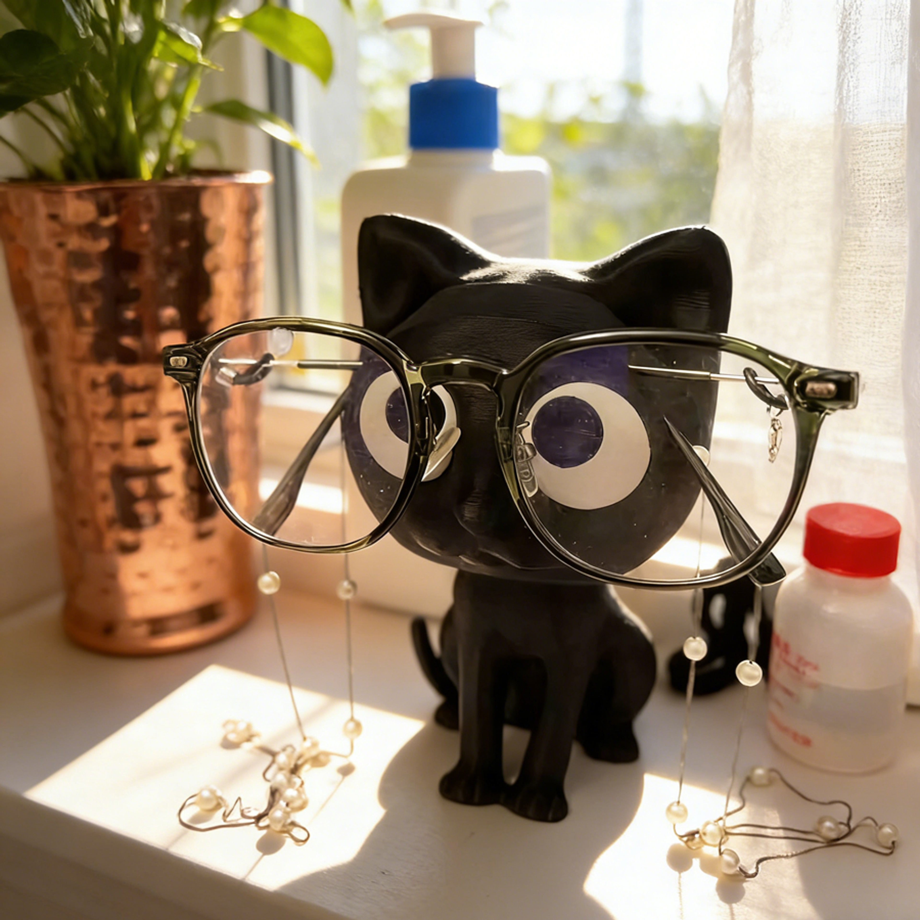Printed Cat Eyeglass Holder Cute Glasses Stand And Cat Lover Gift 2