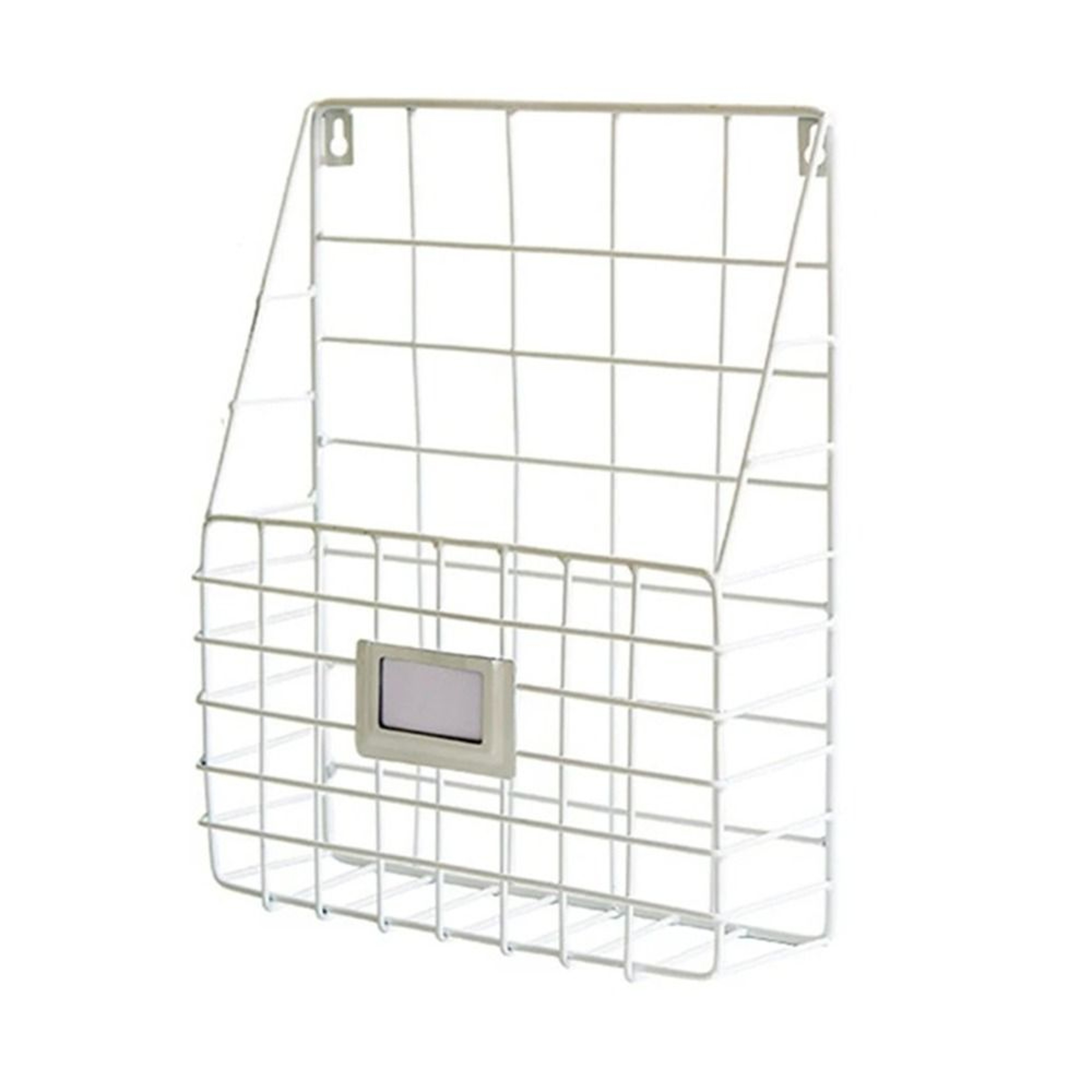 Space Saving Wall Mounted File Holder Metal Mesh Mail Organizer and Magazine Rack – view 8