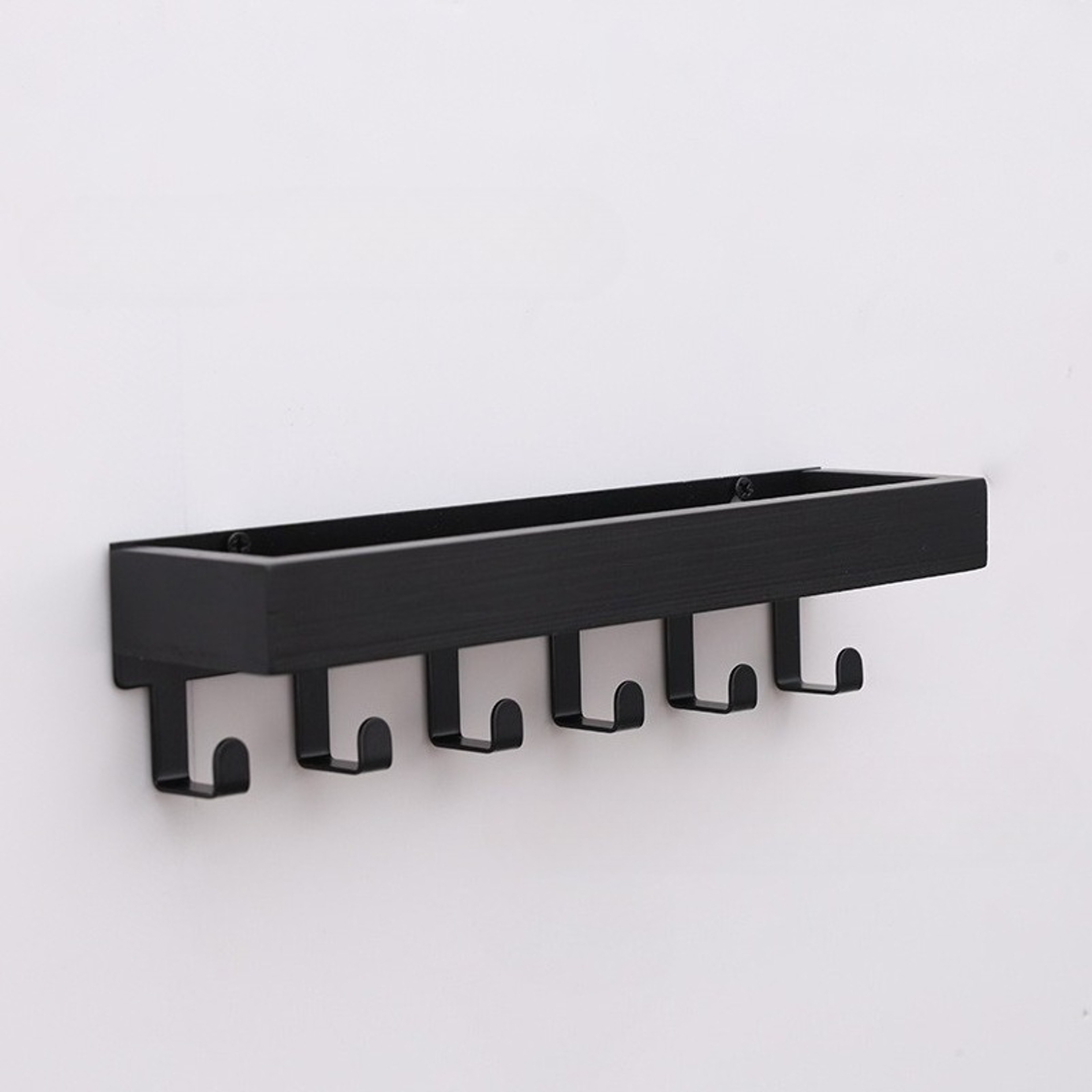 Rustic Wall Mounted Key Holder and Mail Organizer with Hooks – view 8