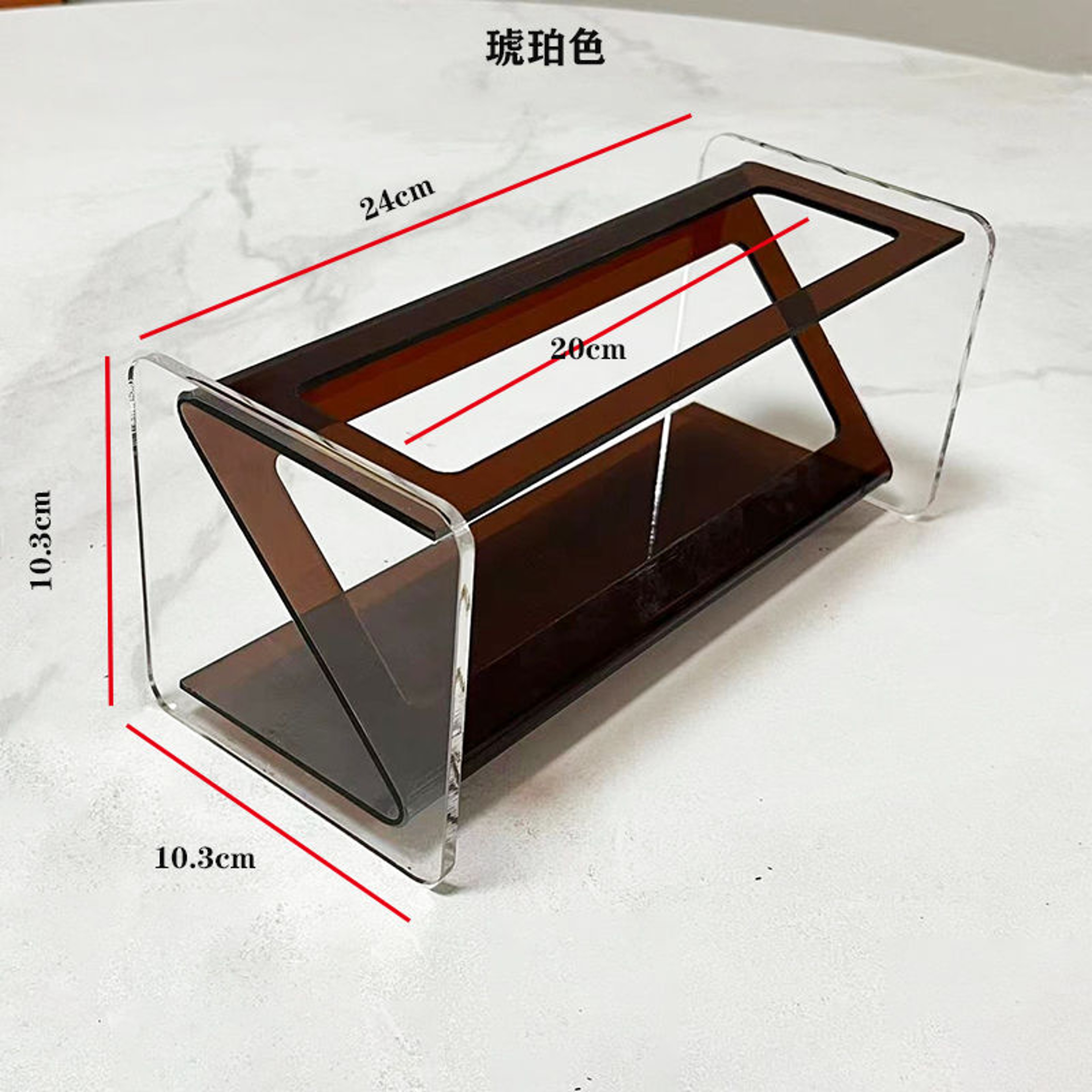 Modern Acrylic Remote Control Holder And Coffee Table Organizer For Remotes And Everyday Essentials 2