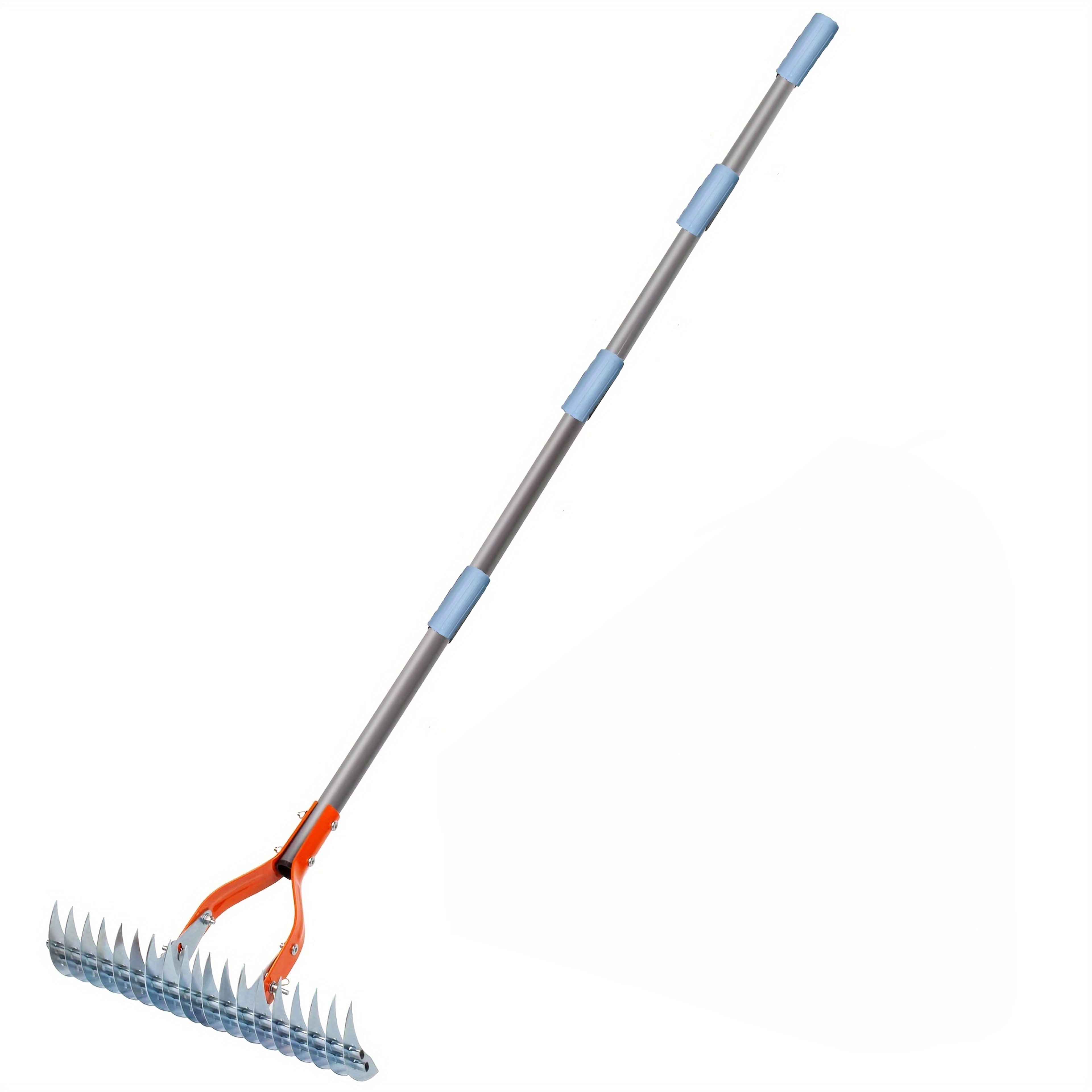 Heavy Duty Dethatching Rake Lawn Thatching Rake For Dead Grass And Soil Care 6