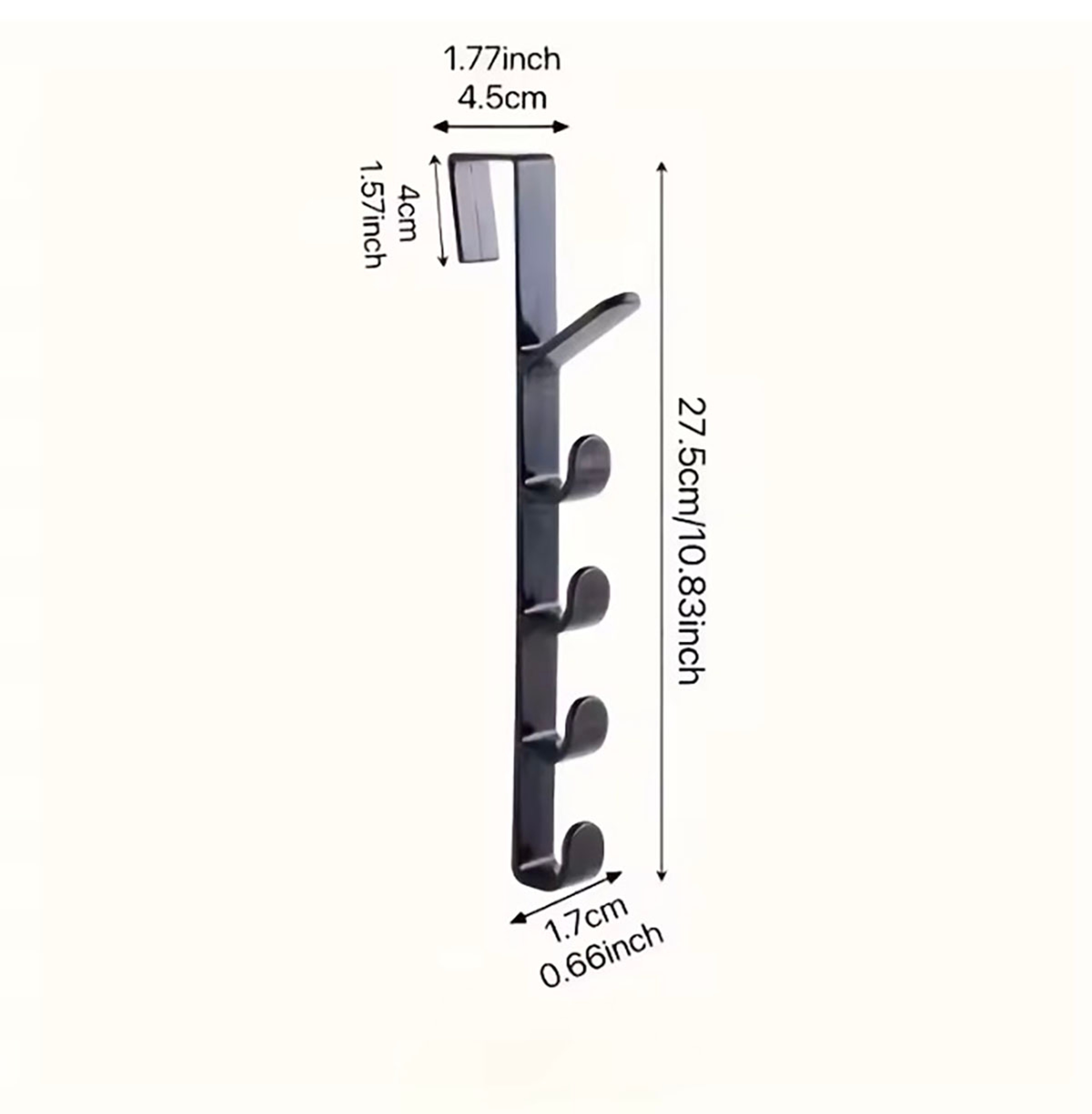 Space Saving Over The Door Hanger With Multi Hooks For Clothes Bags And Towels 5