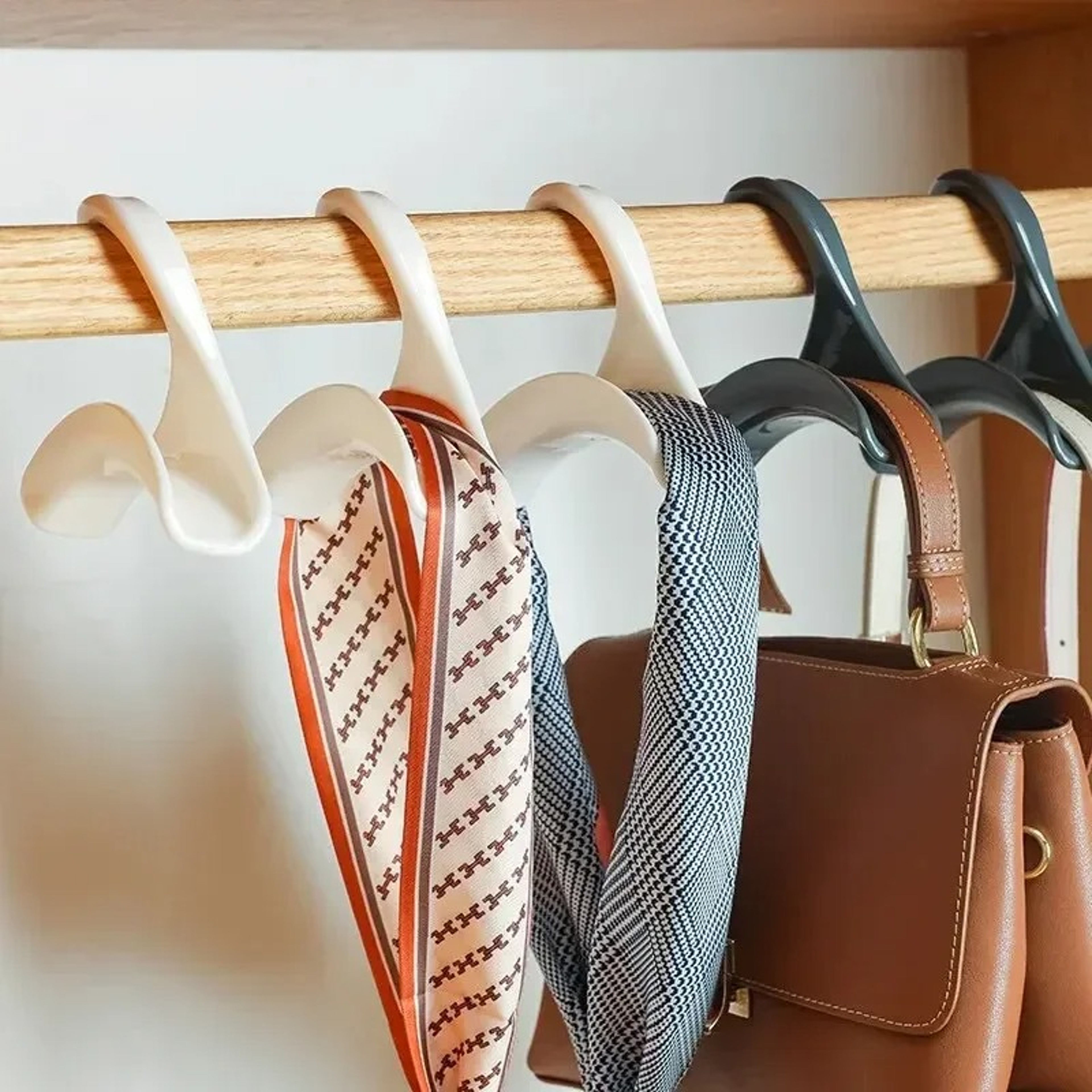 Hanger Connector Hooks Space Saving Stackable Closet Organizer – view 4
