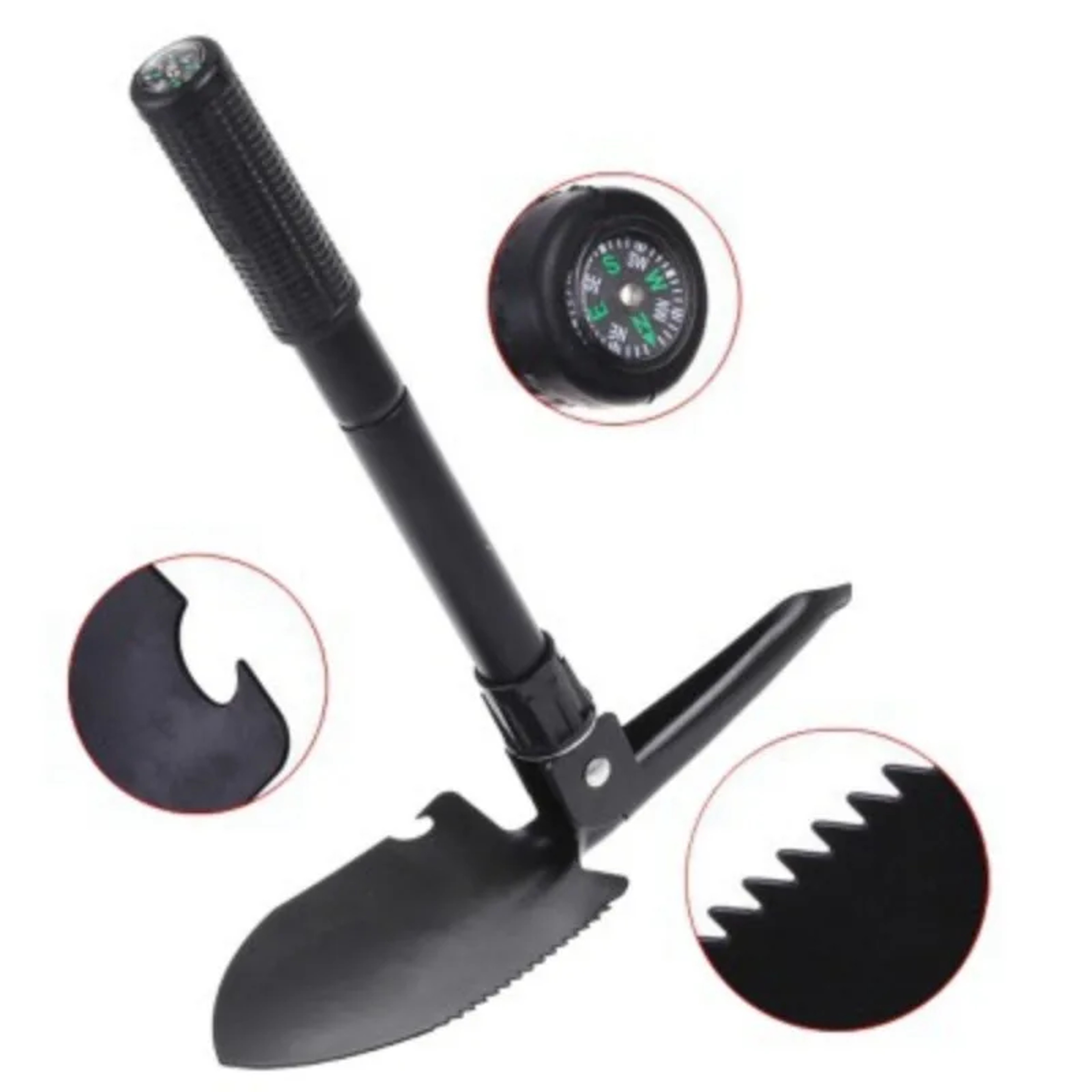 Compact Folding Camping Shovel With Pickaxe And Multi Function Outdoor Tool 4